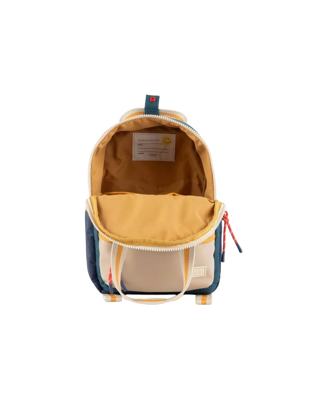 Mochila Infantil Victoria Nylon Azul | Bicos de Fío