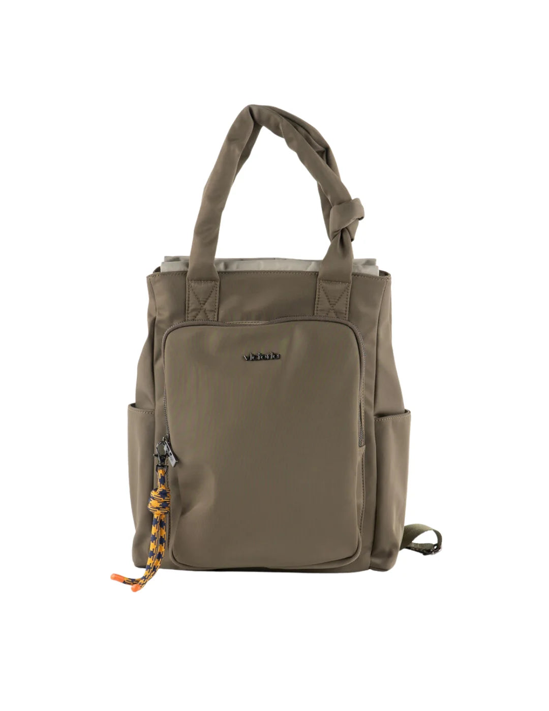 Mochila Nylon Nudo Victoria Kaki | Bicos de Fío