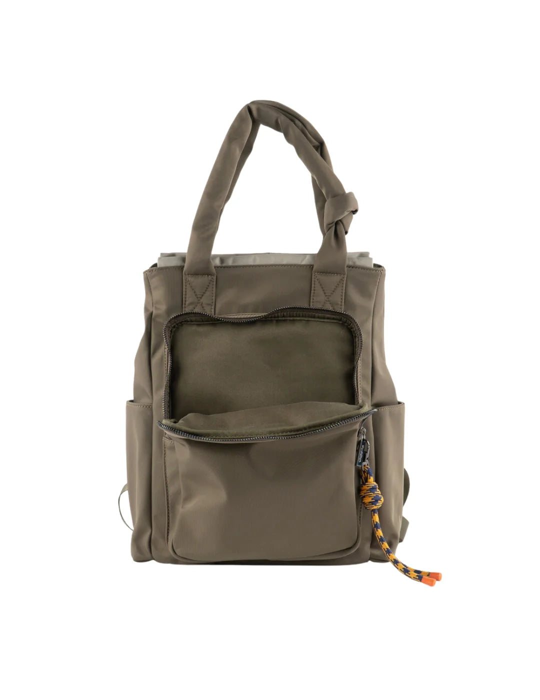 Mochila Nylon Nudo Victoria Kaki | Bicos de Fío