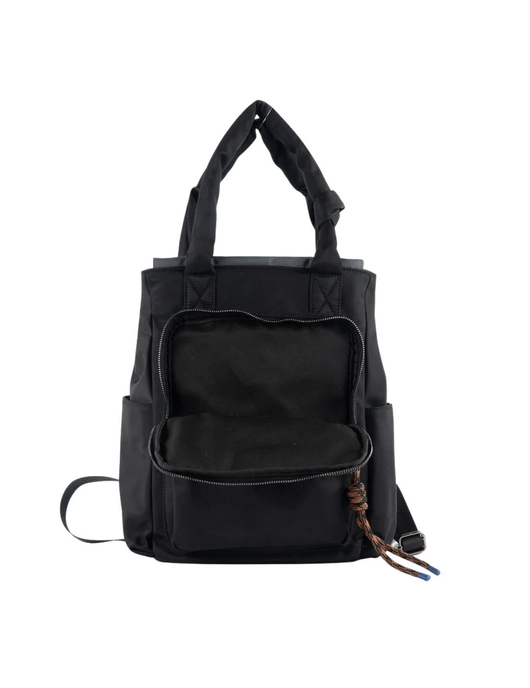 Mochila Nylon Nudo Victoria Negro | Bicos de Fío