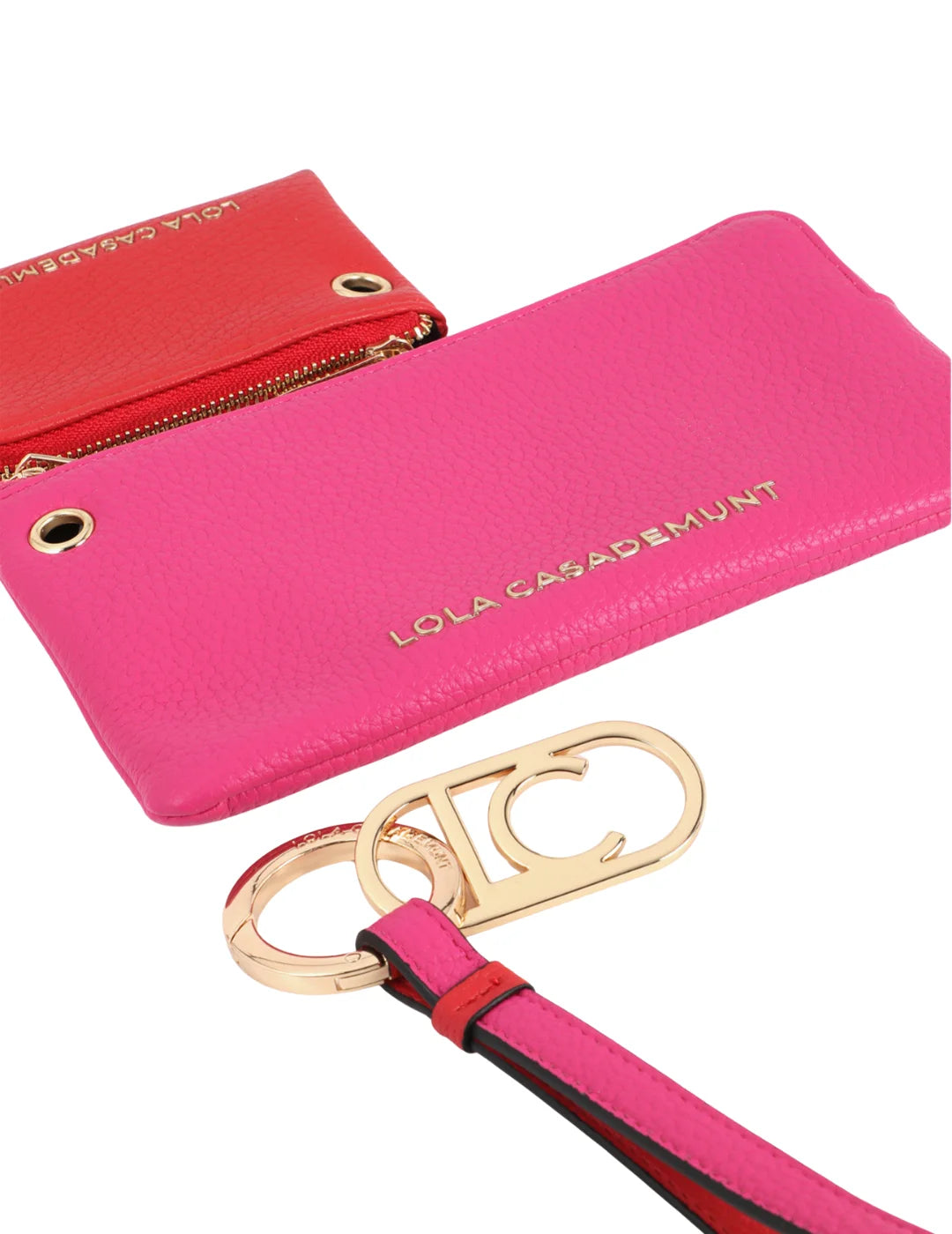 Cartera Monedero Lola Casademunt Fucsia-Rojo | Bicos de Fío