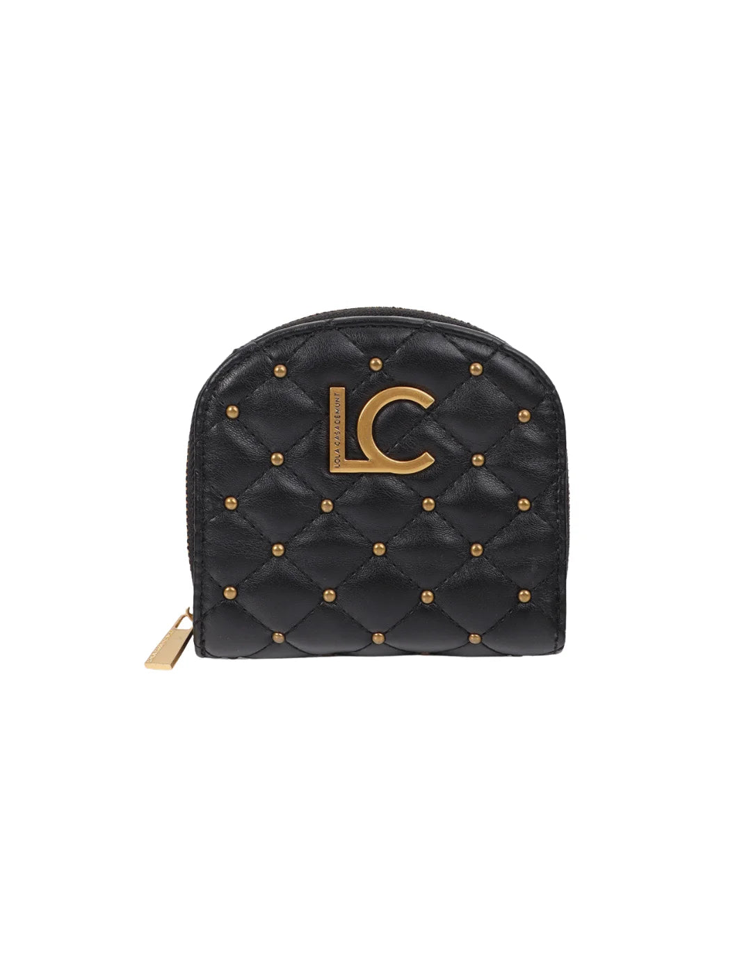 Monedero Lola Casademunt Mini Tachas Negro | Bicos de Fío