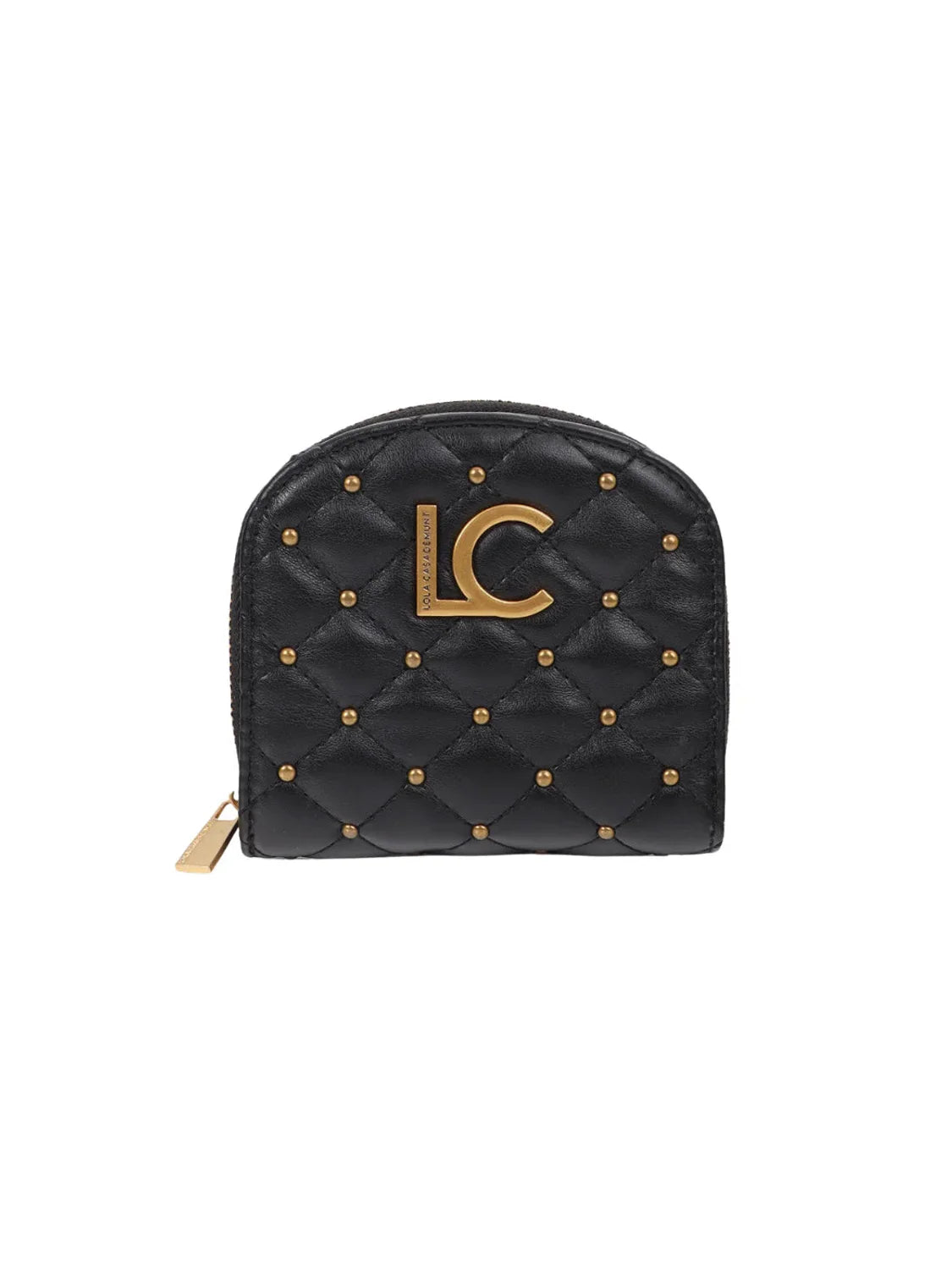 Monedero Lola Casademunt Mini Tachas Negro | Bicos de Fío