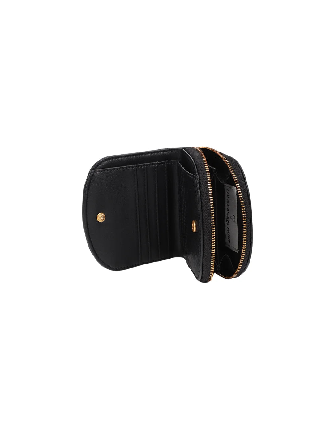 Monedero Lola Casademunt Mini Tachas Negro | Bicos de Fío
