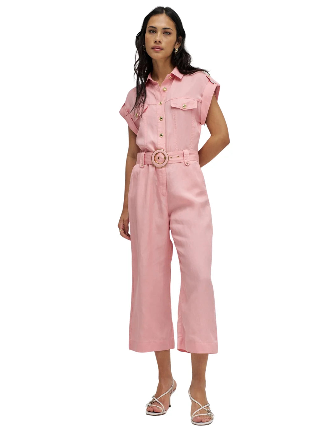 Mono Lightdenim Salsa Jeans Rosa | Bicos de Fío