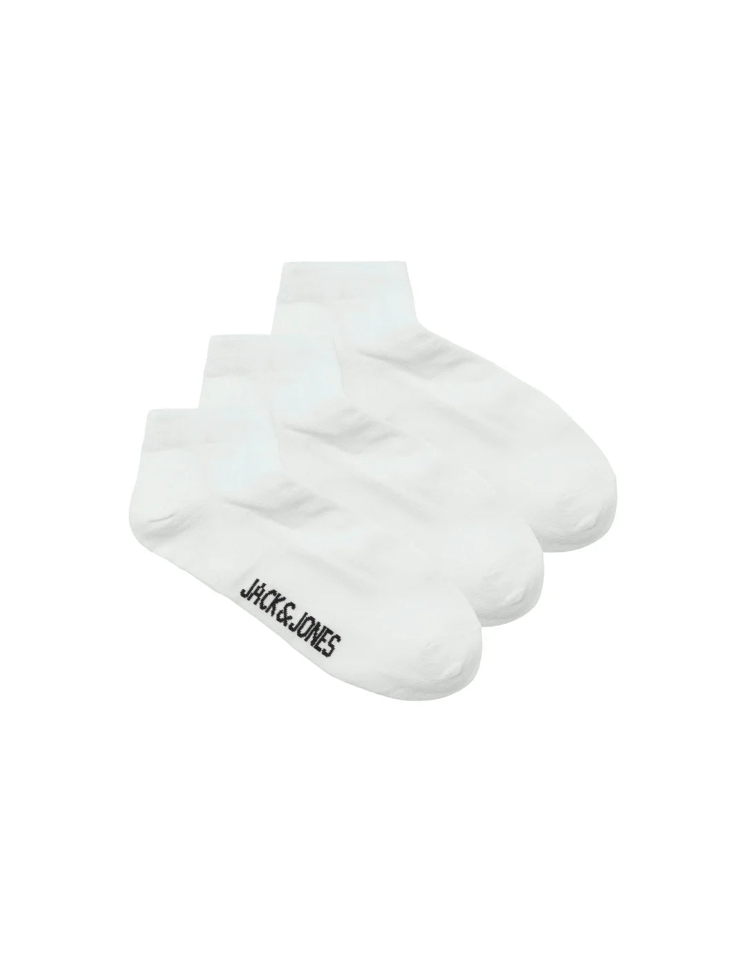 Pack 3 Calcetines Tobilleros Jack&Jones Louis Blanco | Bicos de Fío