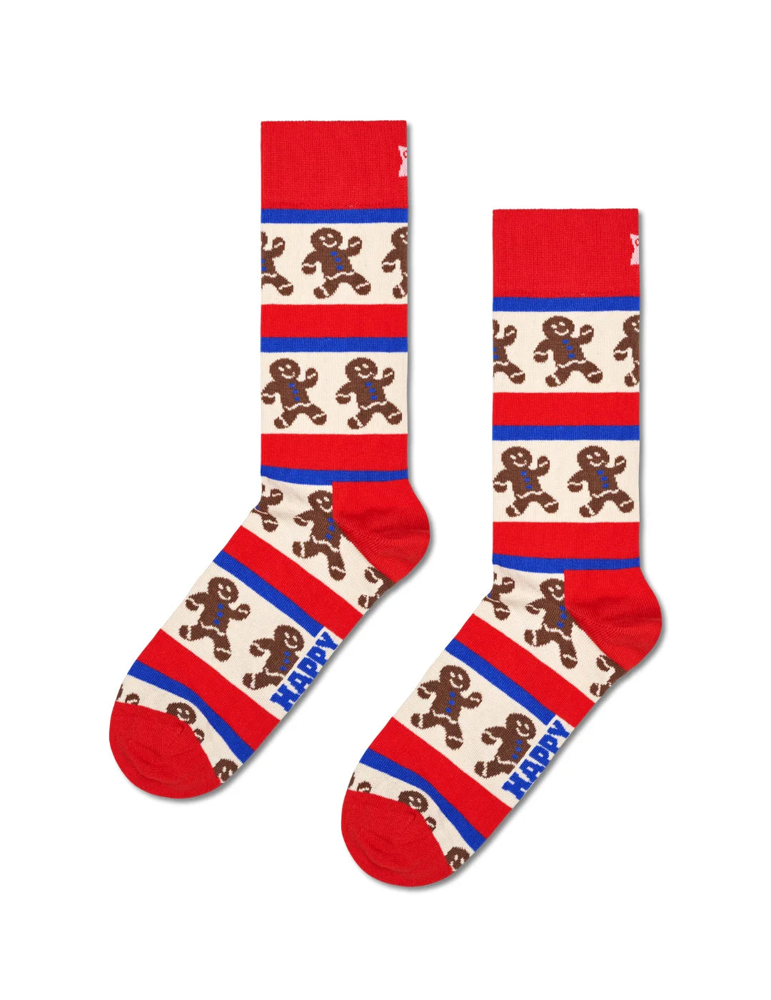 Pack 2 Calcetines Happy Socks Gingerbread Heart | Bicos de Fío