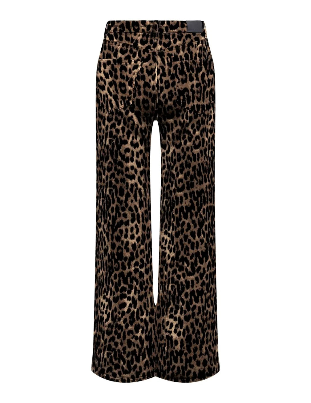 Pantalón Ancho Estampado Leopardo Only Onljuicy Negro | Bicos de Fío