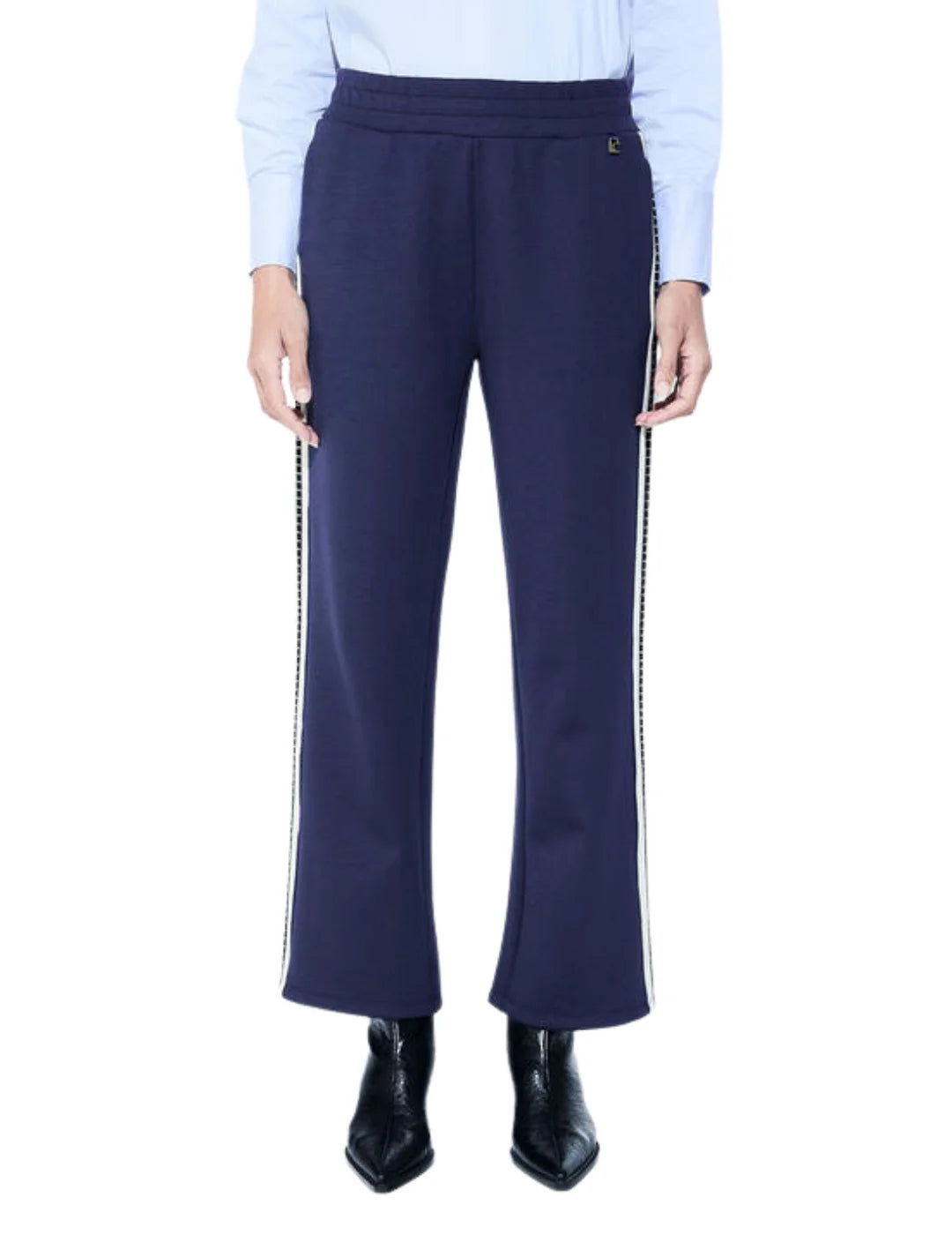 Pantalón Banda Strass Lola Casademunt Azul | Bicos de Fío
