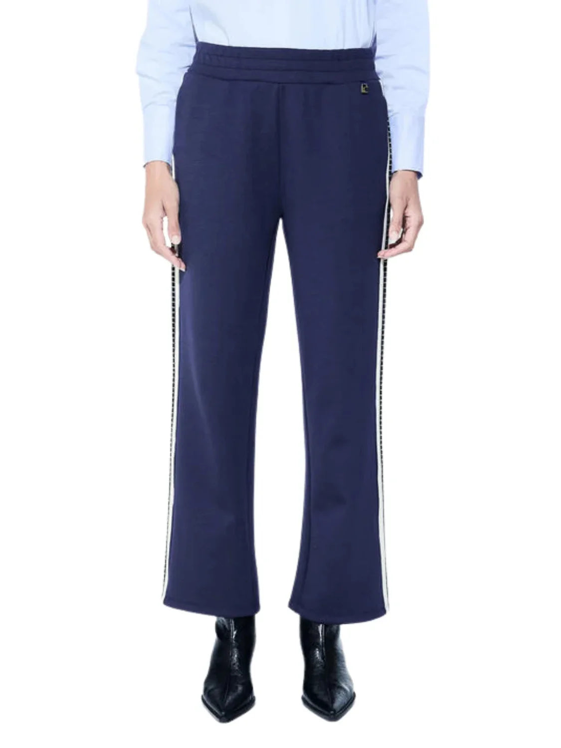 Pantalón Banda Strass Lola Casademunt Azul | Bicos de Fío