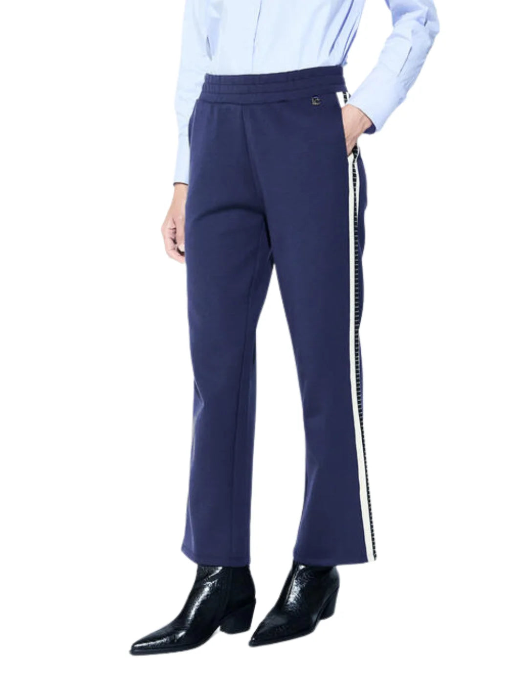 Pantalón Banda Strass Lola Casademunt Azul | Bicos de Fío
