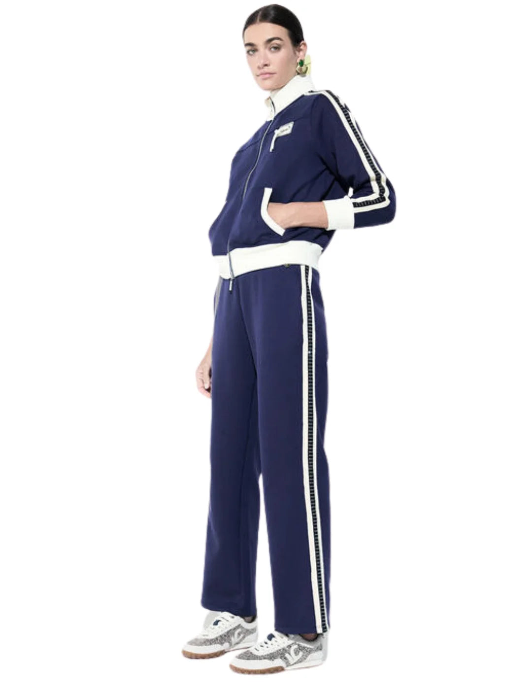 Pantalón Banda Strass Lola Casademunt Azul | Bicos de Fío