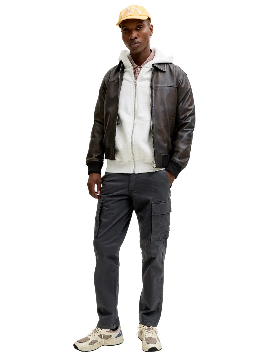 Pantalón Cargo Jack&Jones Kane Frank Negro | Bicos de Fío