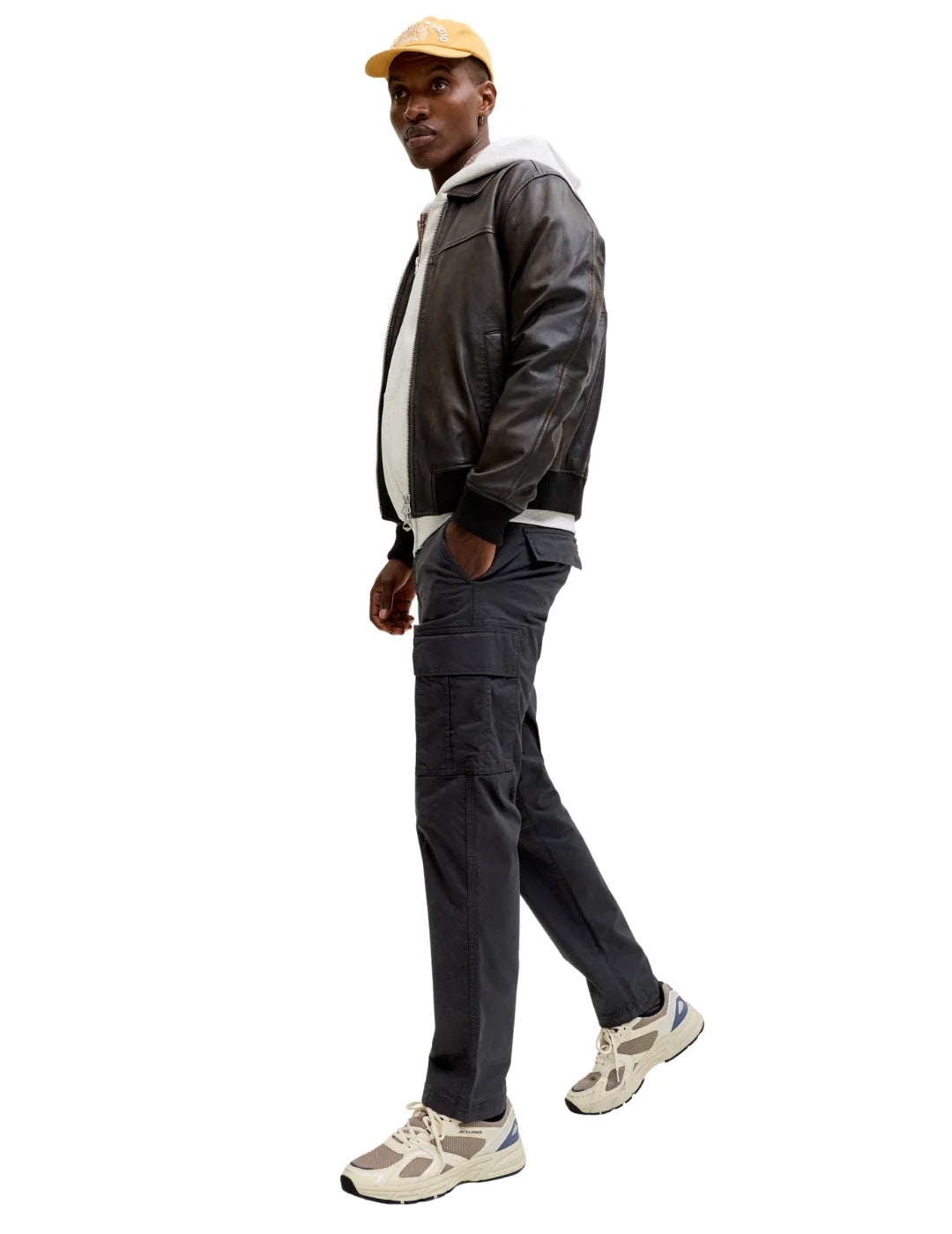 Pantalón Cargo Jack&Jones Kane Frank Negro | Bicos de Fío