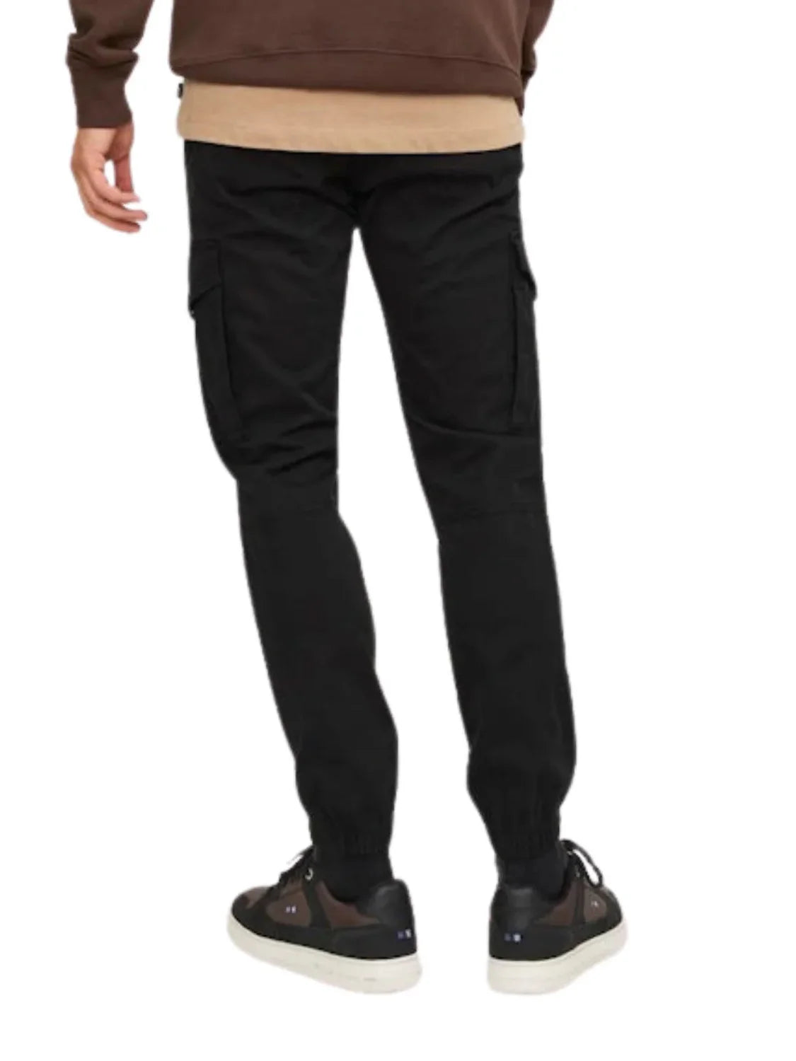 Pantalón Cargo Puño Jack&Jones Paul Negro | Bicos de Fío