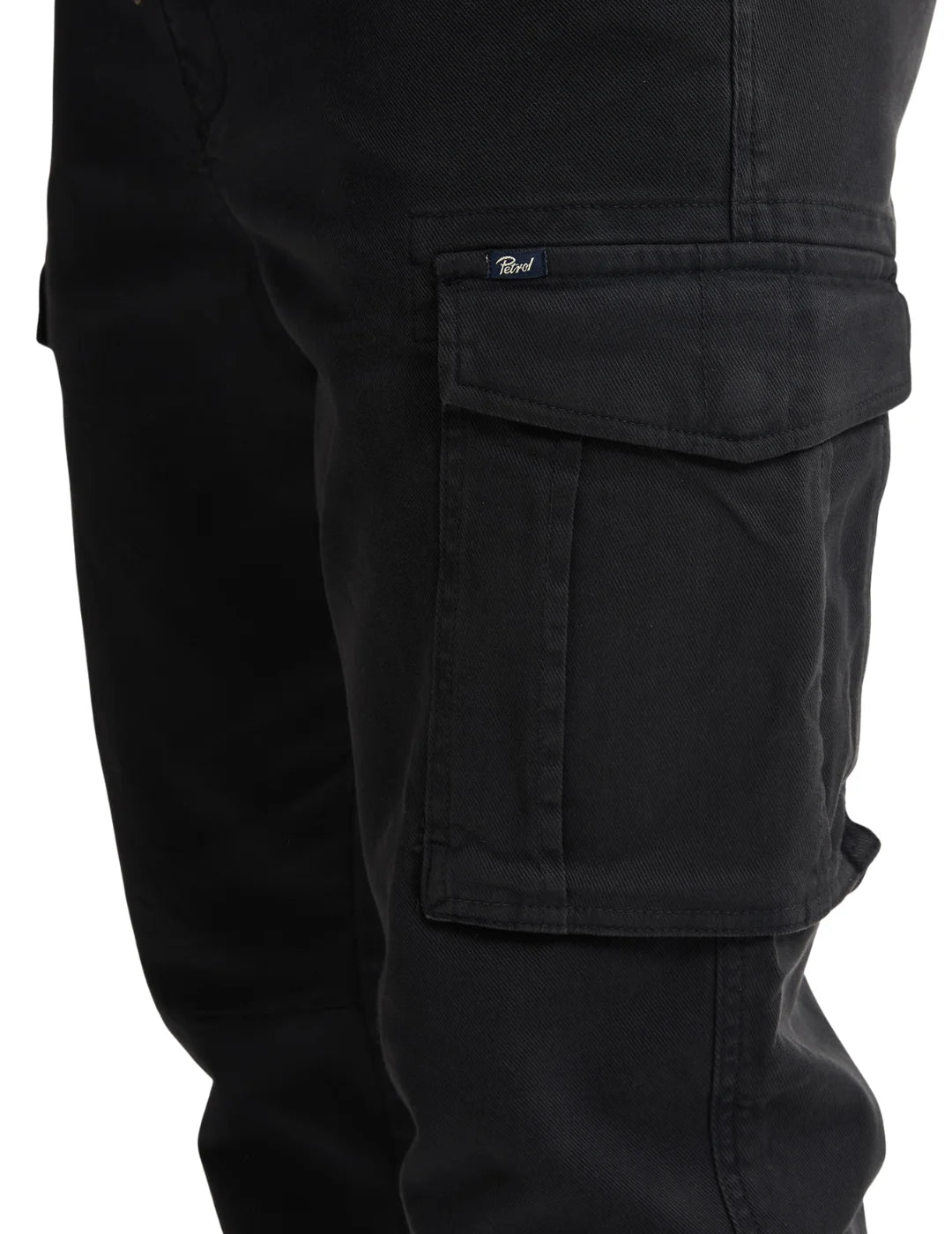 Pantalón Cargo Petrol Industries Negro | Bicos de Fío