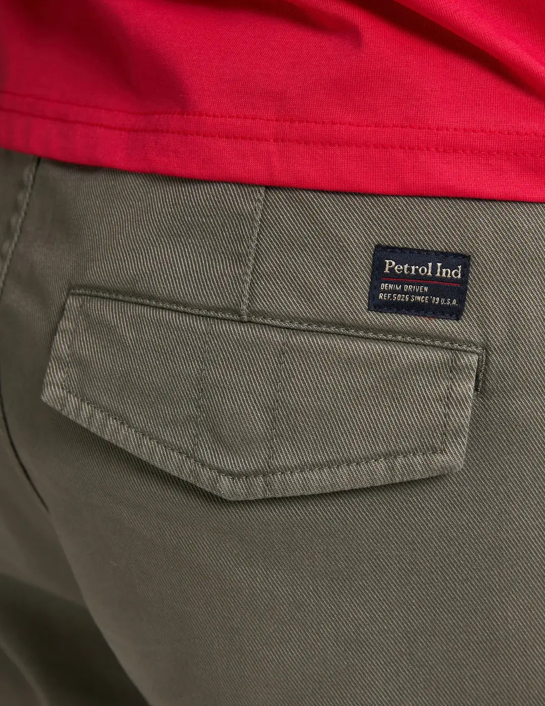 Pantalón Cargo Petrol Industries Verde | Bicos de Fío