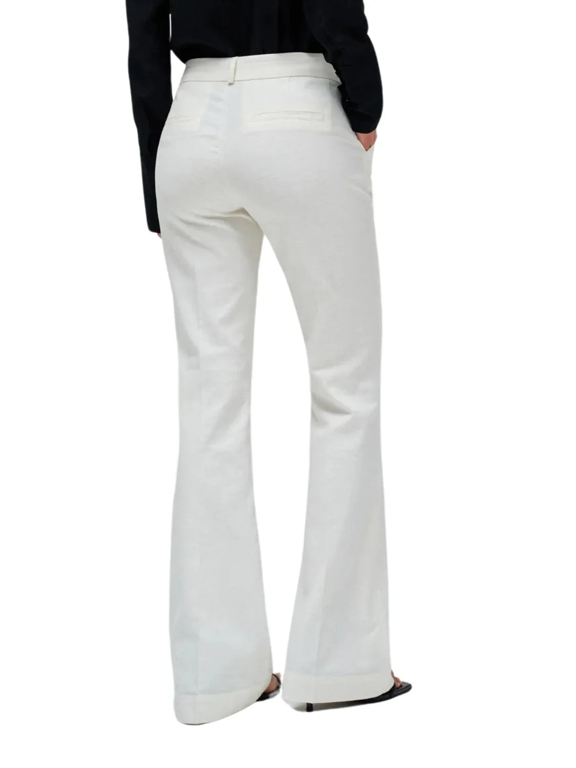 Pantalón Chino Flare Lino Salsa Jeans Crudo | Bicos de Fío