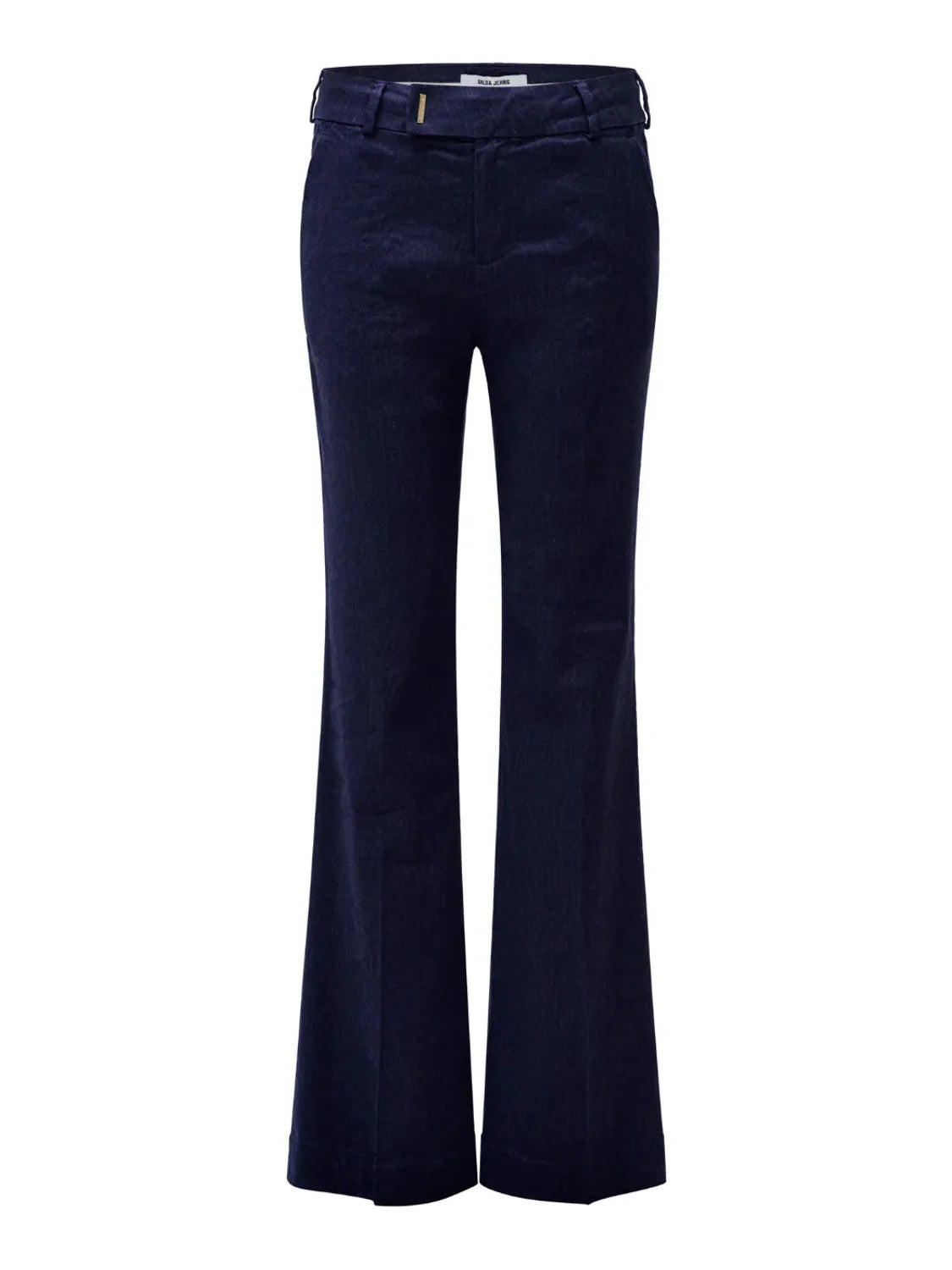 Pantalón Chino Flare Lino Salsa Jeans Azul Oscuro | Bicos de Fío