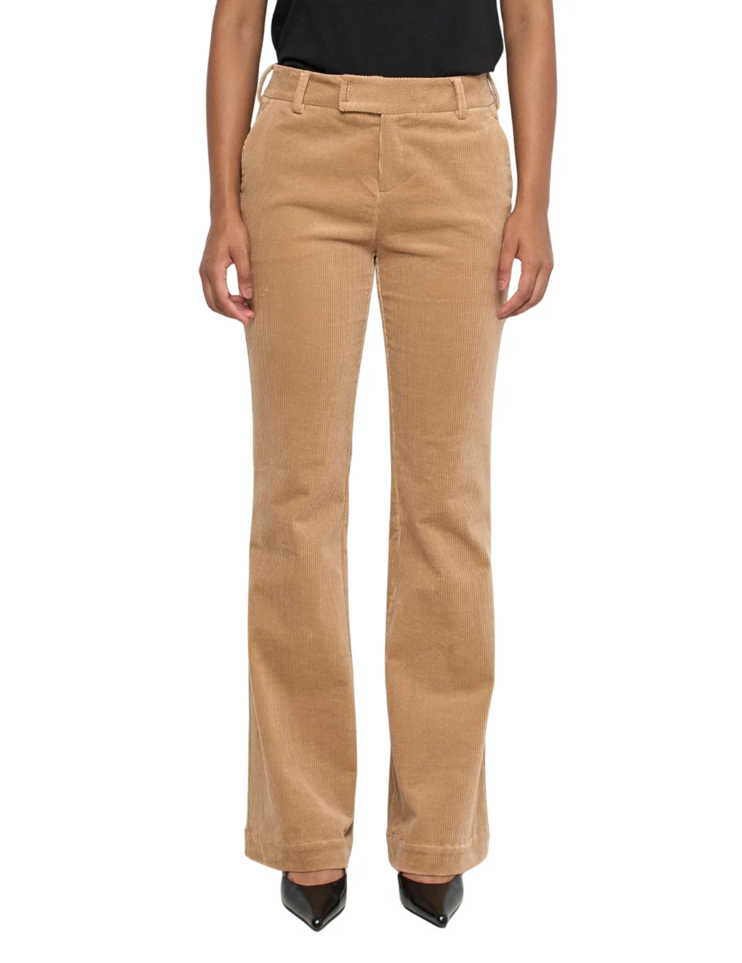 Pantalón Chino Flare Salsa Jeans Pana Marrón | Bicos de Fío