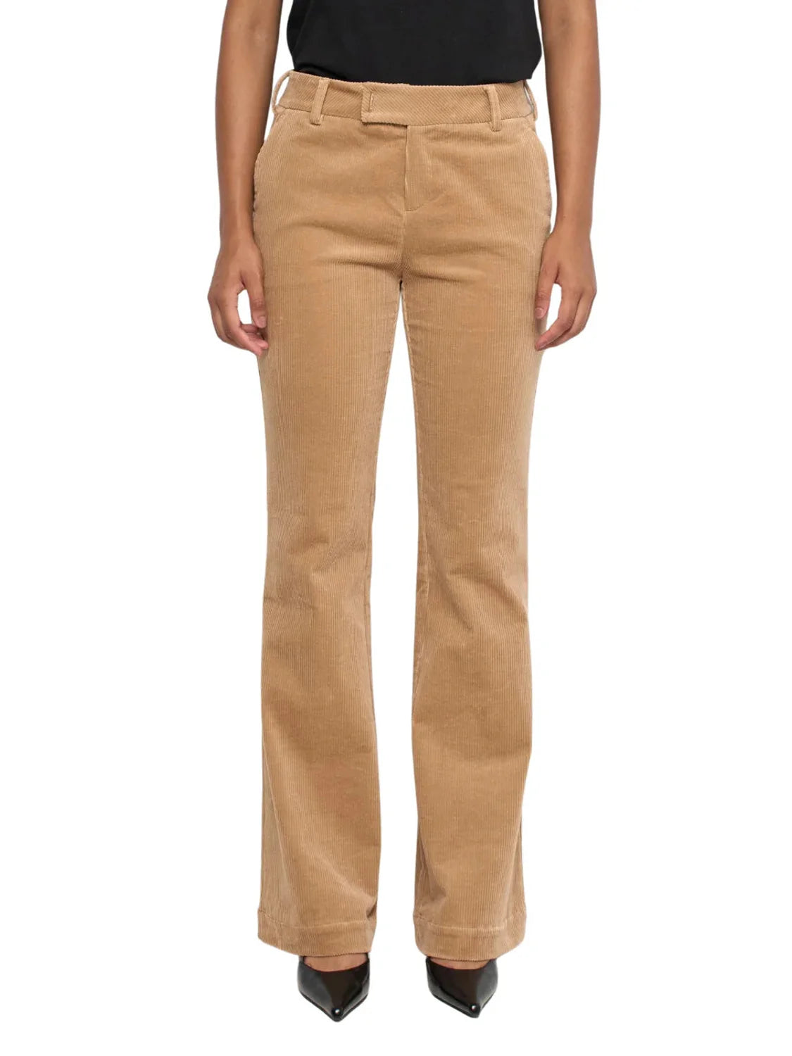 Pantalón Chino Flare Salsa Jeans Pana Marrón | Bicos de Fío