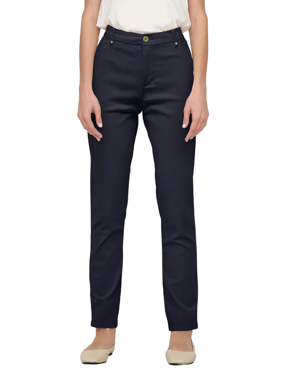Pantalón Chino ONLY Sura Azul Marino | Bicos de Fío