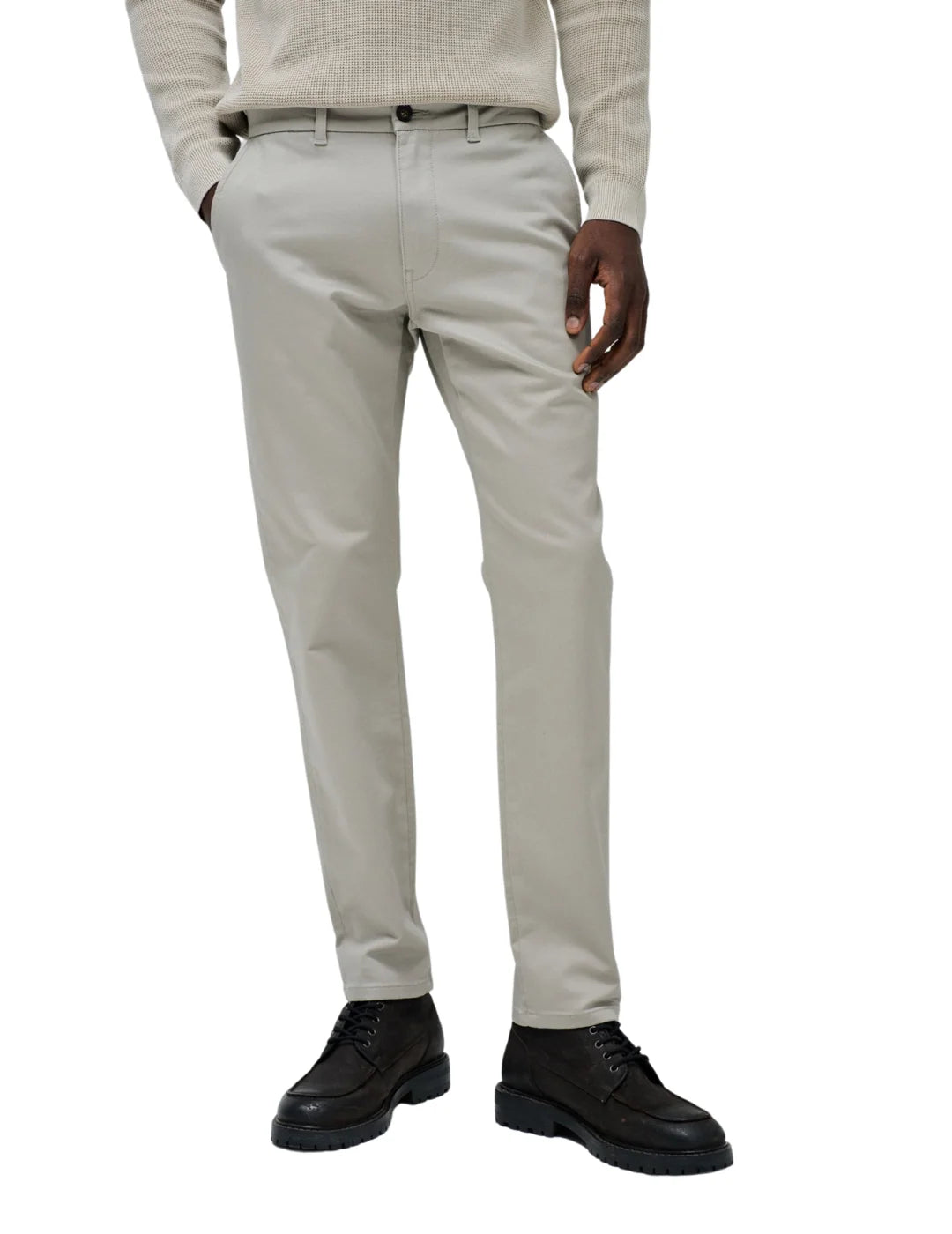Pantalón Chino Slim S-Activ Salsa Jeans Beige | Bicos de Fío