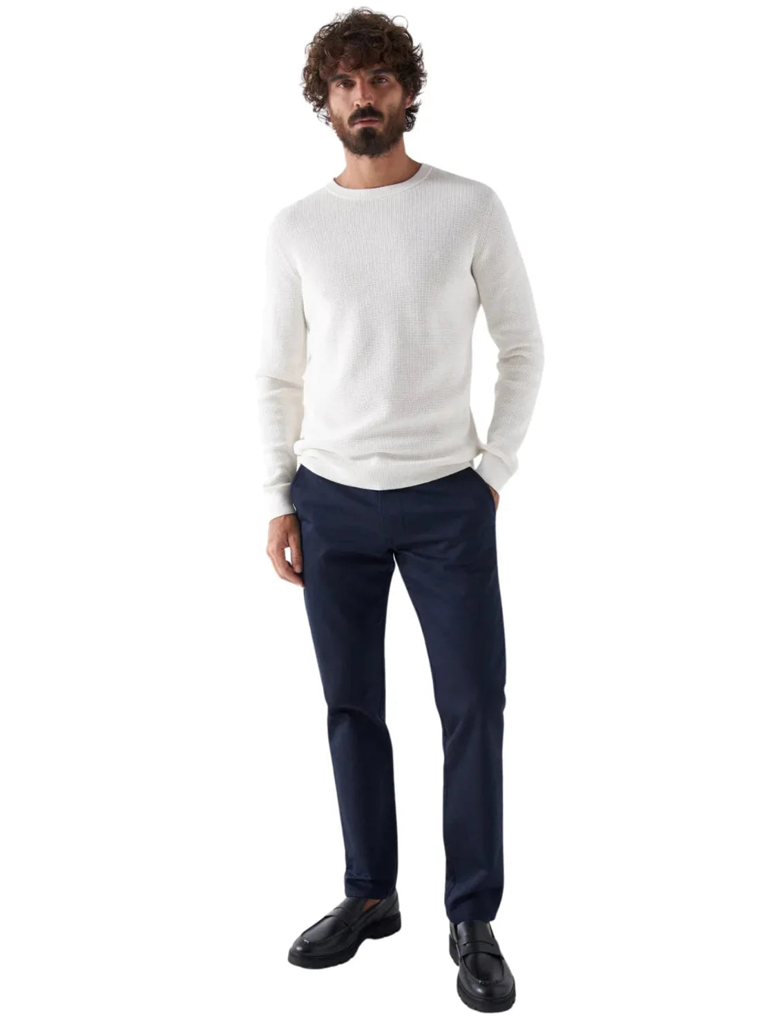 Pantalón Chino Slim Salsa Jeans S-Activ Azul Marino | Bicos de Fío