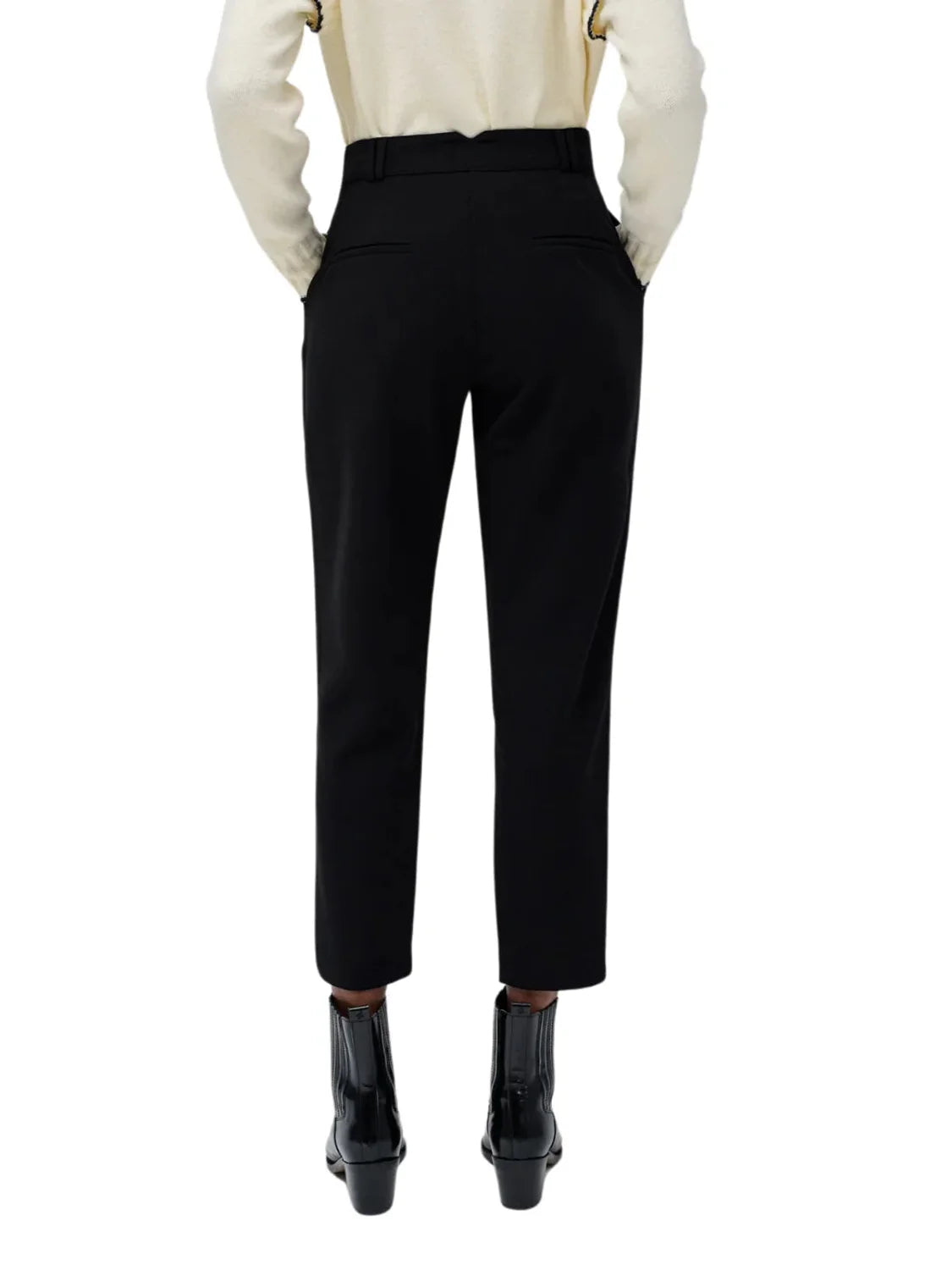 Pantalón Chino Slim Salsa Jeans Tela Negro | Bicos de Fío