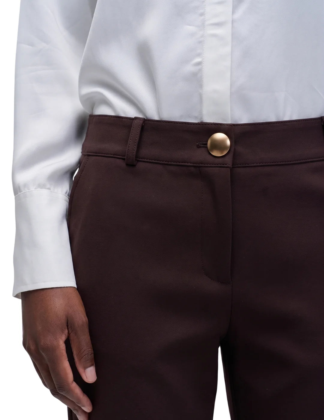 Pantalón Chino Slim Fit Salsa Jeans Marrón | Bicos de Fío