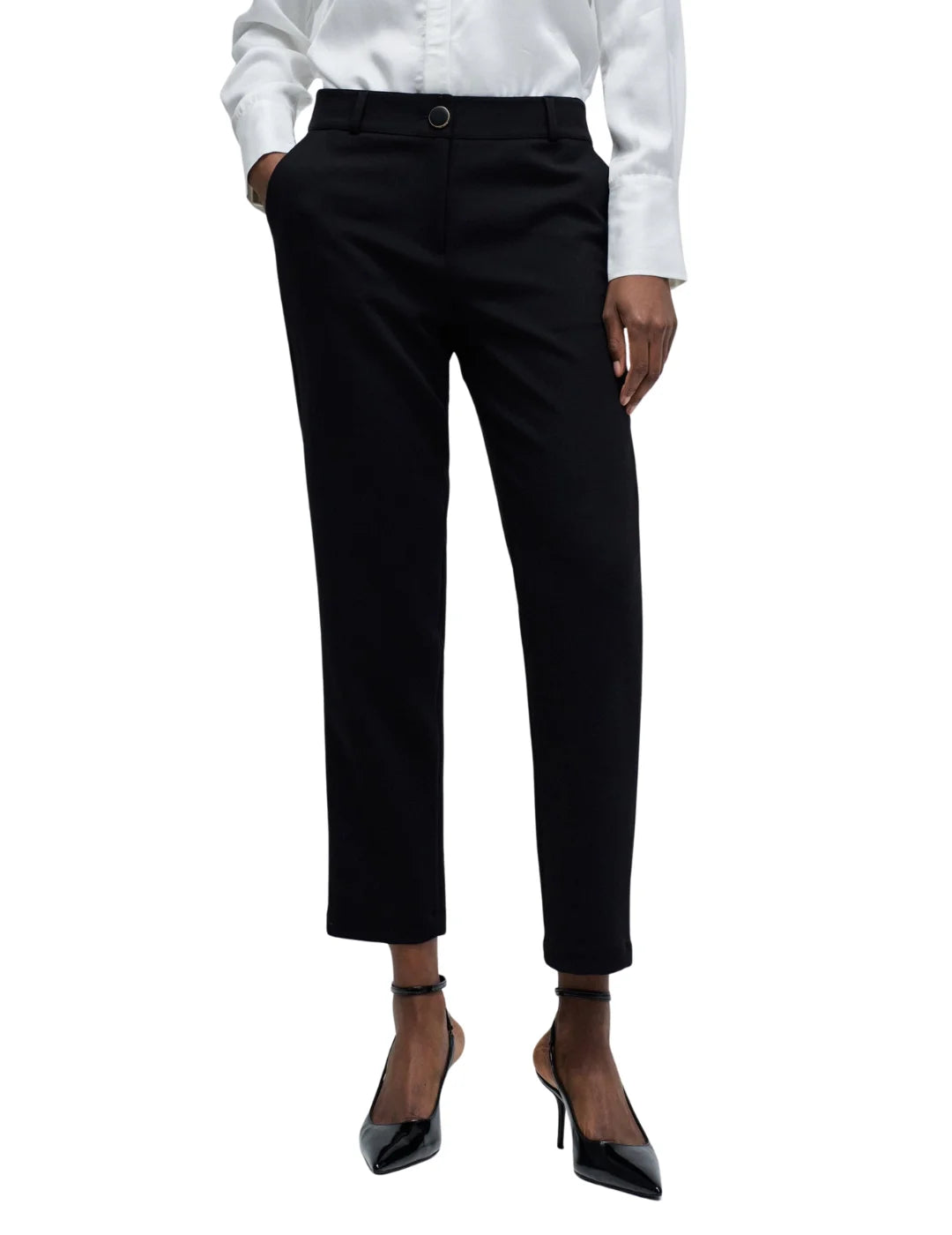 Pantalón Chino Slim Fit Salsa Jeans Negro | Bicos de Fío