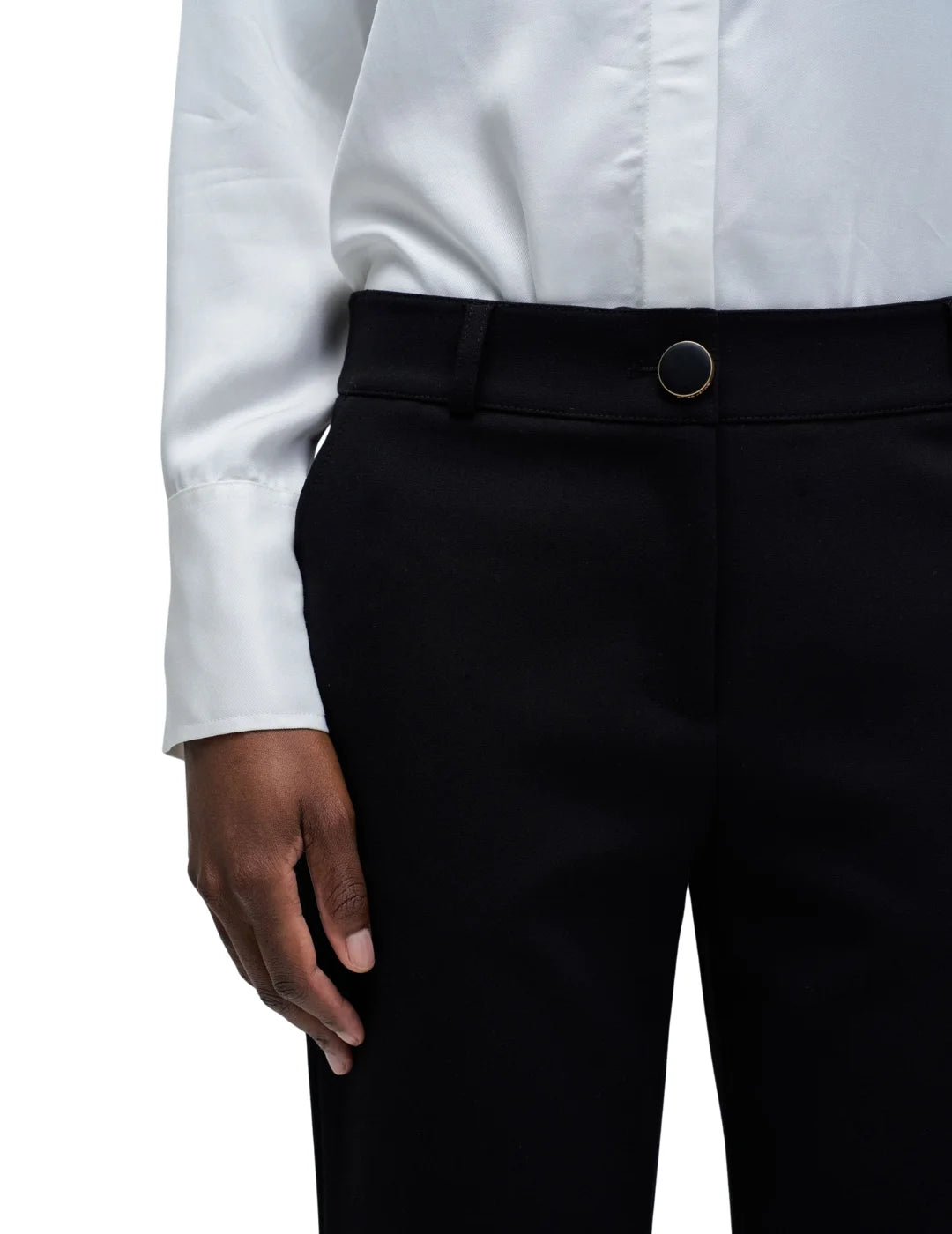 Pantalón Chino Slim Fit Salsa Jeans Negro | Bicos de Fío