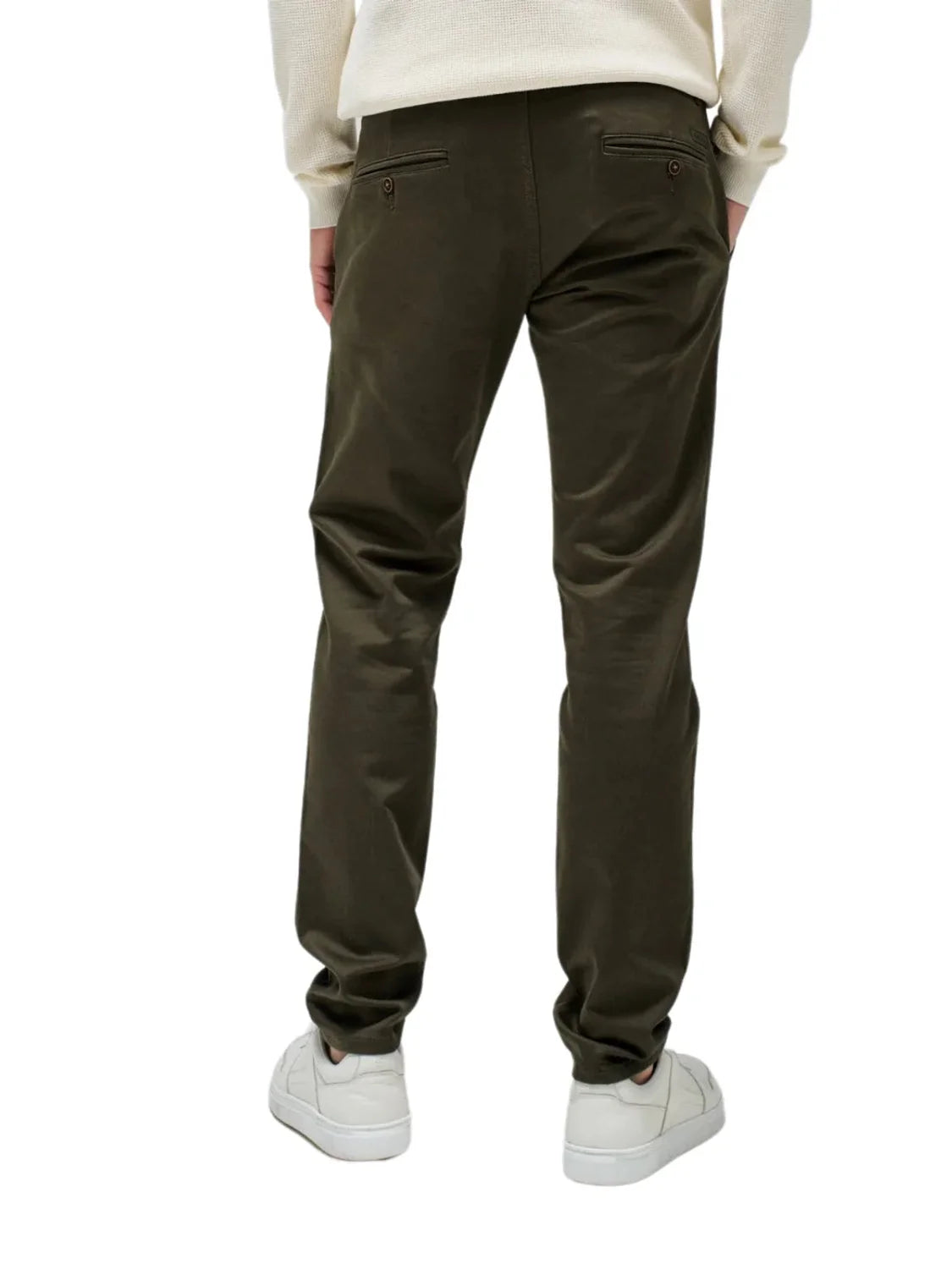 Pantalón Chino Slim Salsa Jeans S-Activ Verde | Bicos de Fío