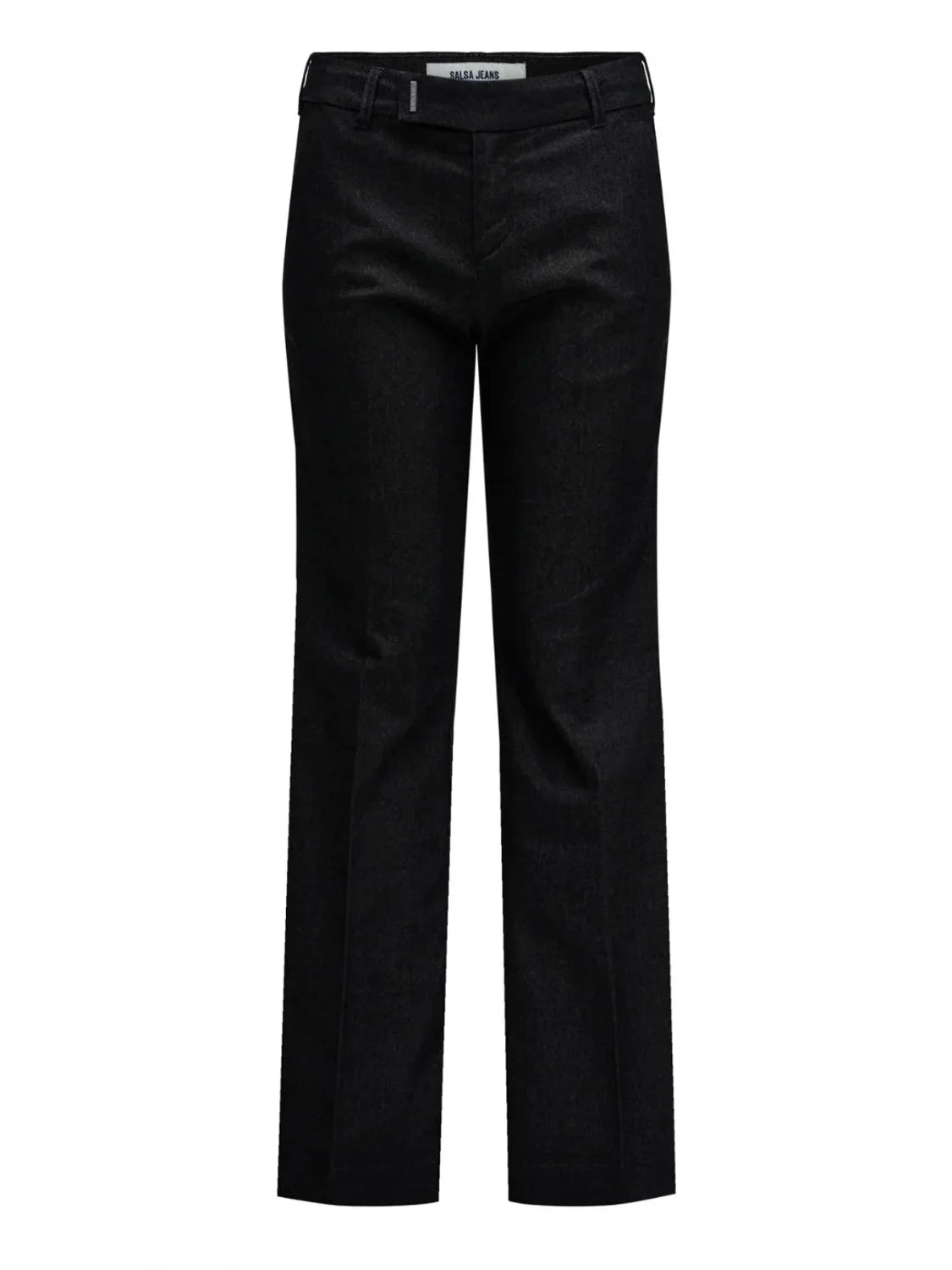 Pantalón Chino Straight Salsa Jeans Waist Negro | Bicos de Fío