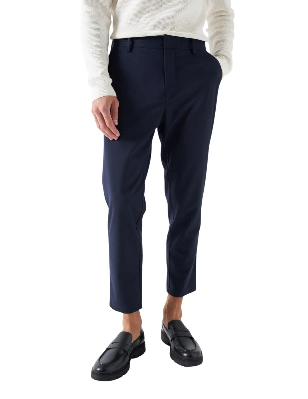 Pantalón Chino Tobillero Salsa Jeans Azul Bicos de Fío