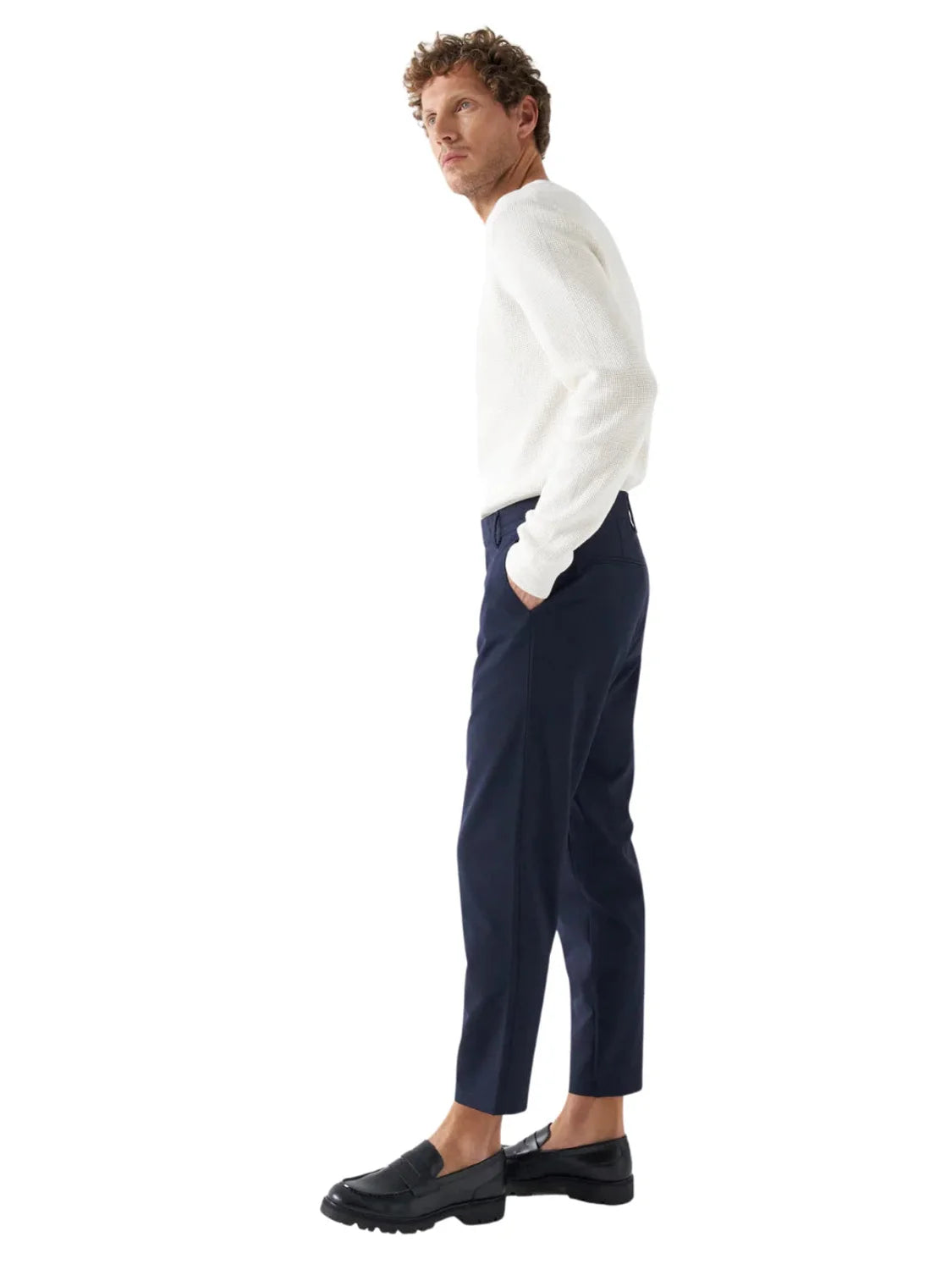 Pantalón Chino Tobillero Salsa Jeans Azul | Bicos de Fío