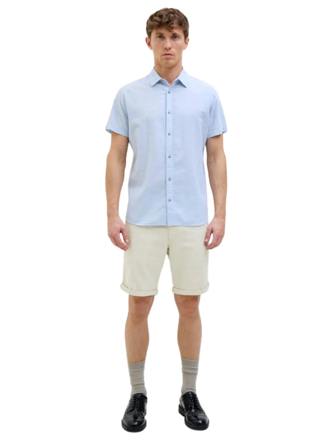 Pantalón Corto Chino Jack&Jones Fury Gris Glaciar | Bicos de Fío
