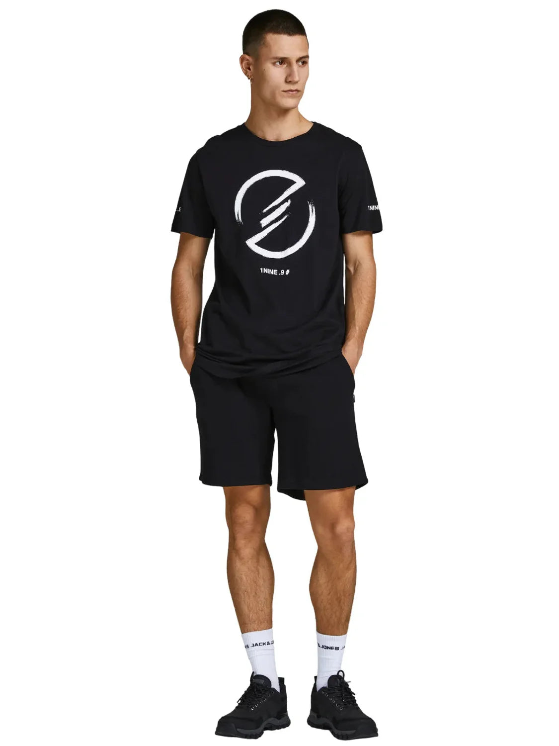 Shorts Deportivos Jack&Jones Gordon Bradley Negro | Bicos de Fío