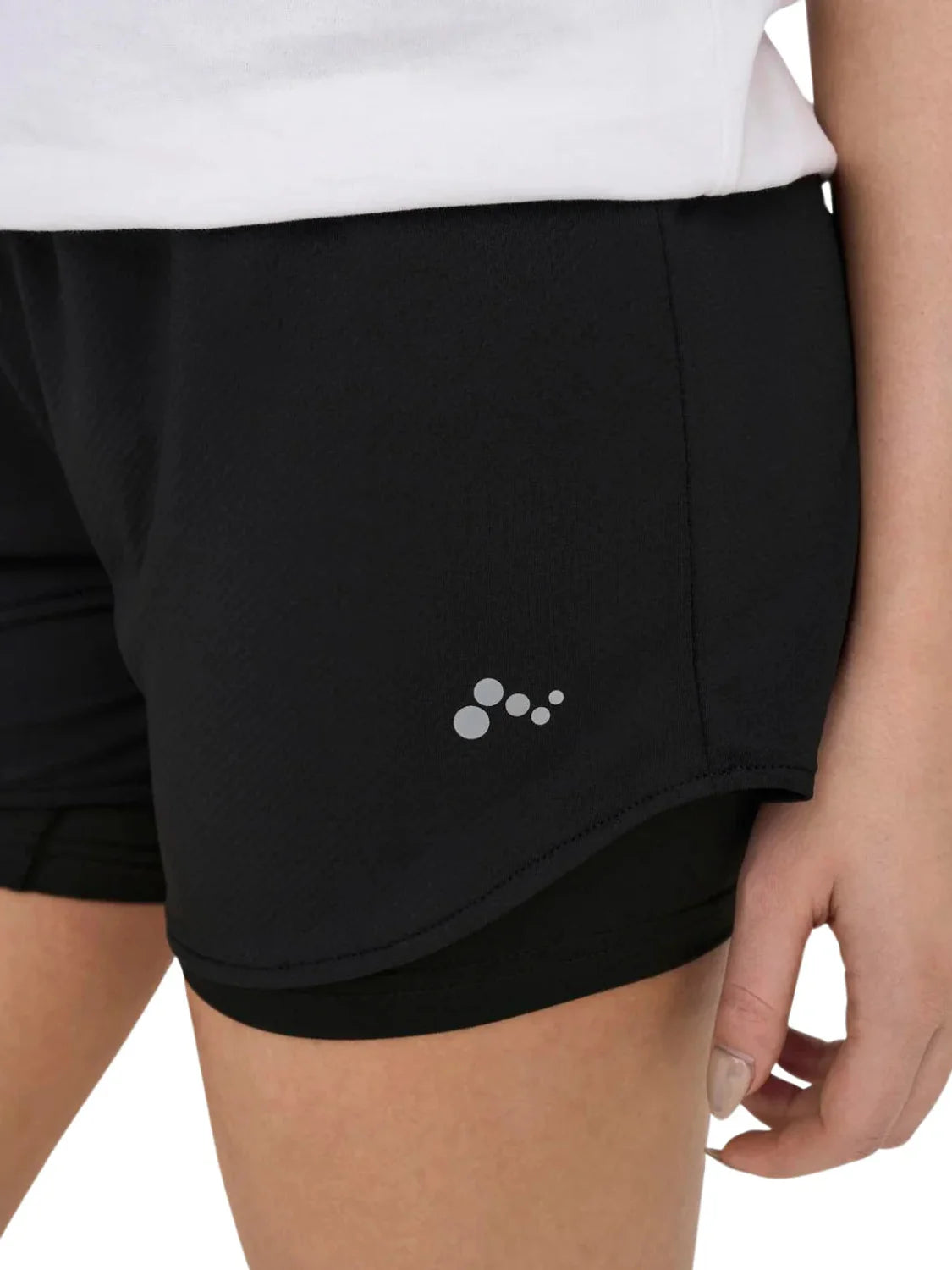 Pantalón Corto ONLY PLAY Mila Negro - Bicos de Fío