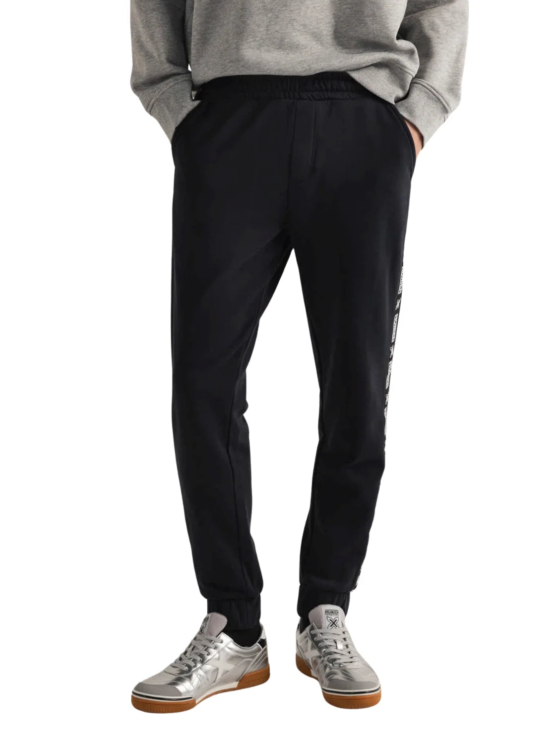 Pantalón Chándal Munich Squadra Negro | Bicos de Fío