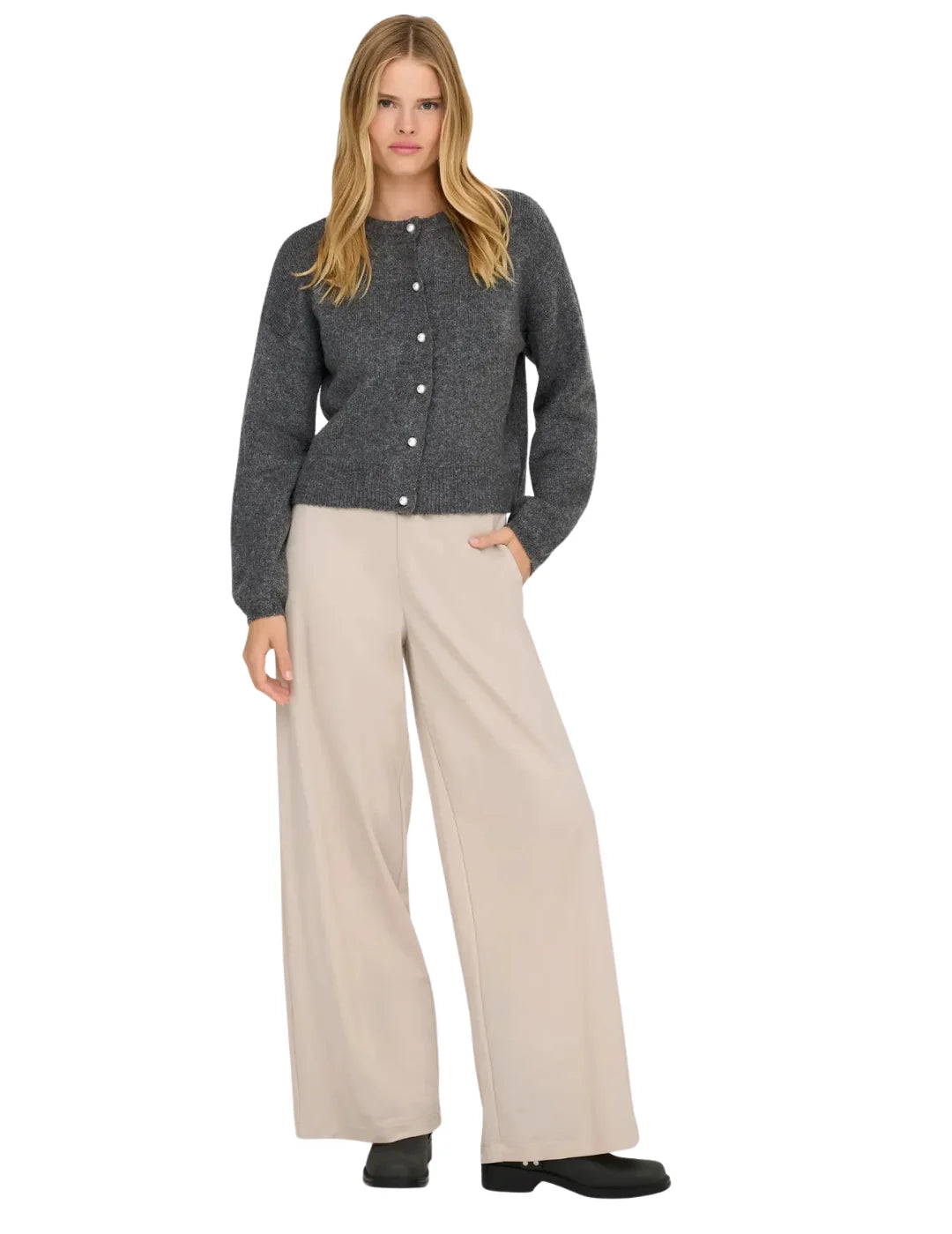 Pantalón Loose ONLY Sakura Beige | Bicos de Fío