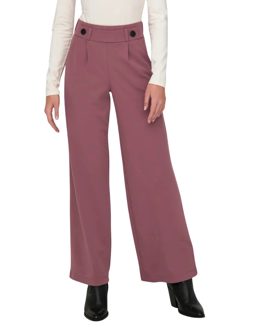 Pantalón Ancho JDY Geggo Rose Brown | Bicos de Fío