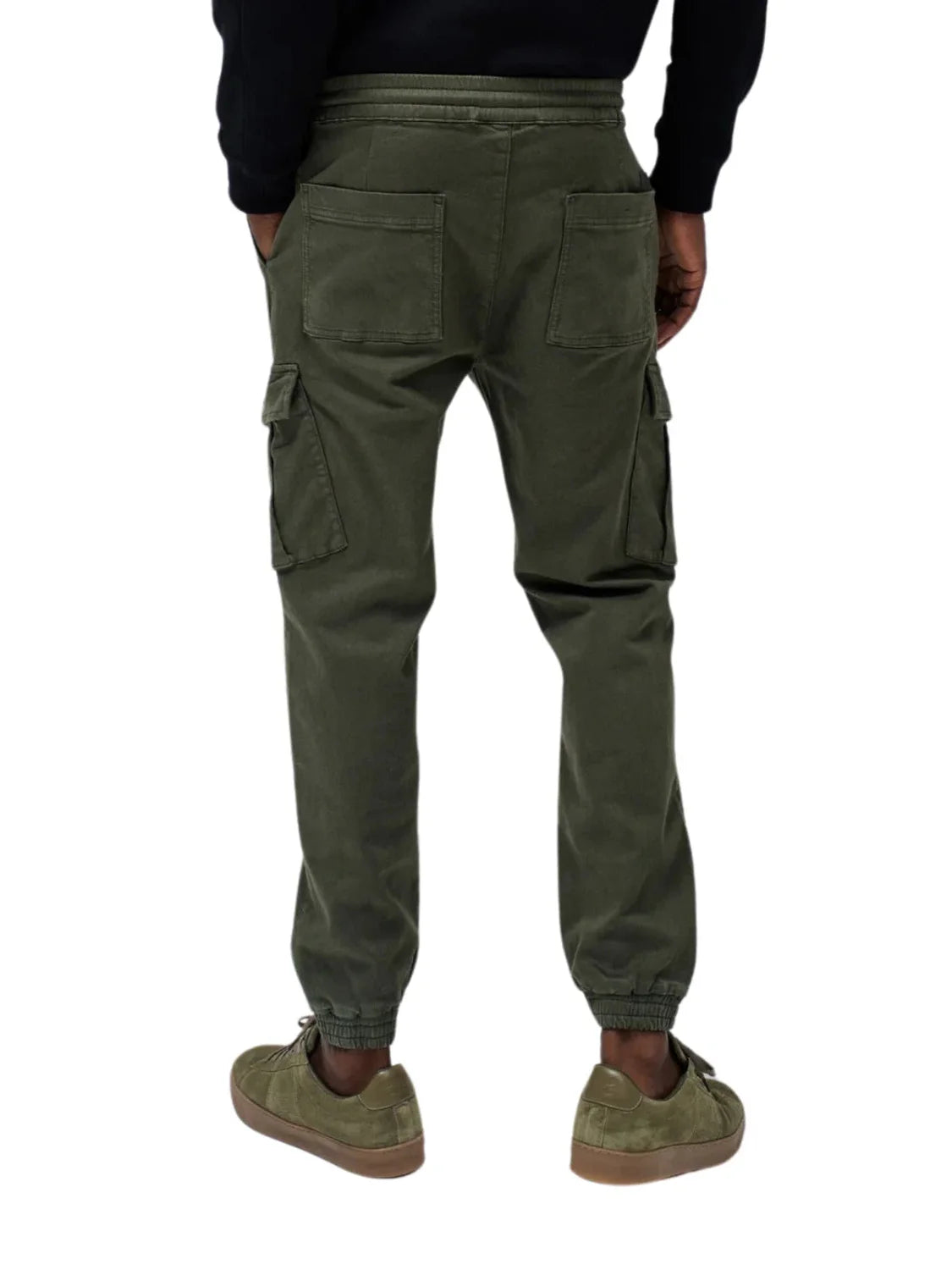 Pantalón Jogger Cargo Puño Salsa Jeans Verde | Bicos de Fío