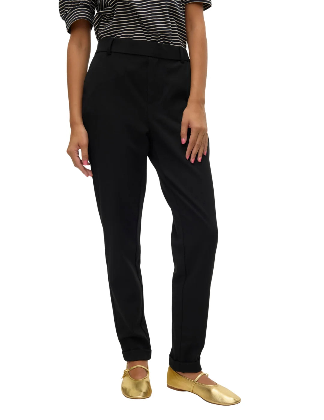 Pantalón Loose Vero Moda Maya Negro | Bicos de Fío