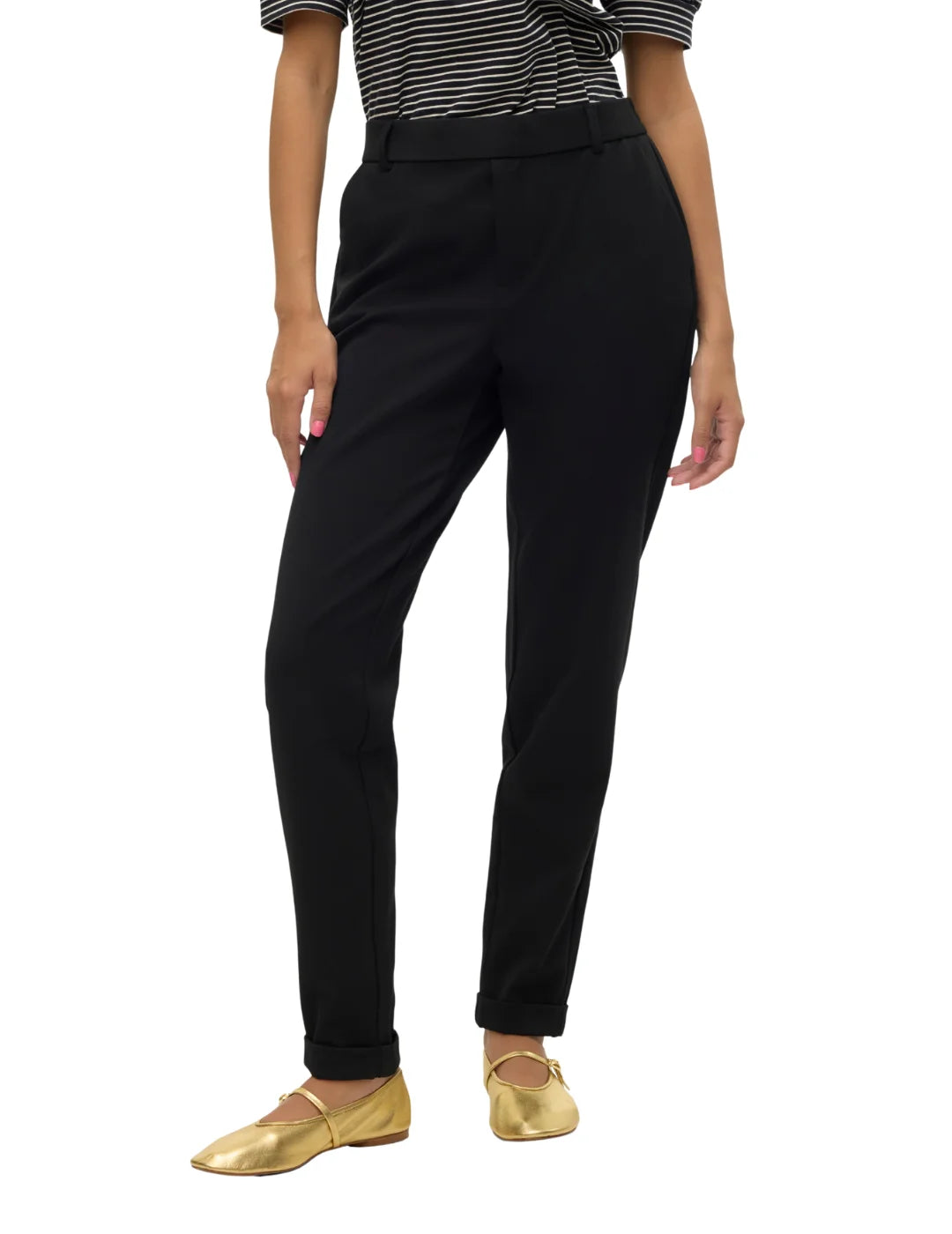 Pantalón Loose Vero Moda Maya Negro | Bicos de Fío
