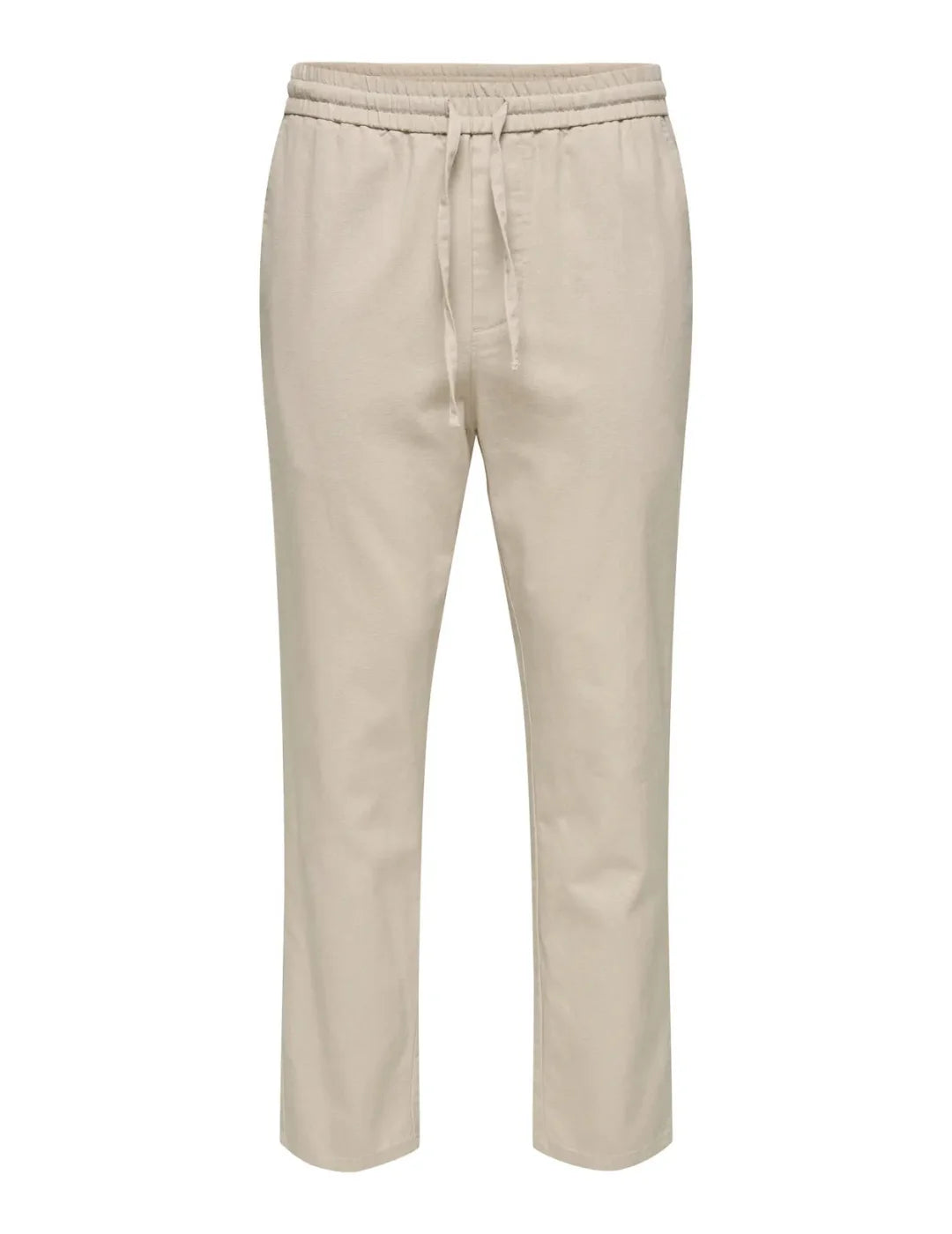 Pantalón ONLY&SONS Linus Crop 0007 Beige | Bicos de Fío