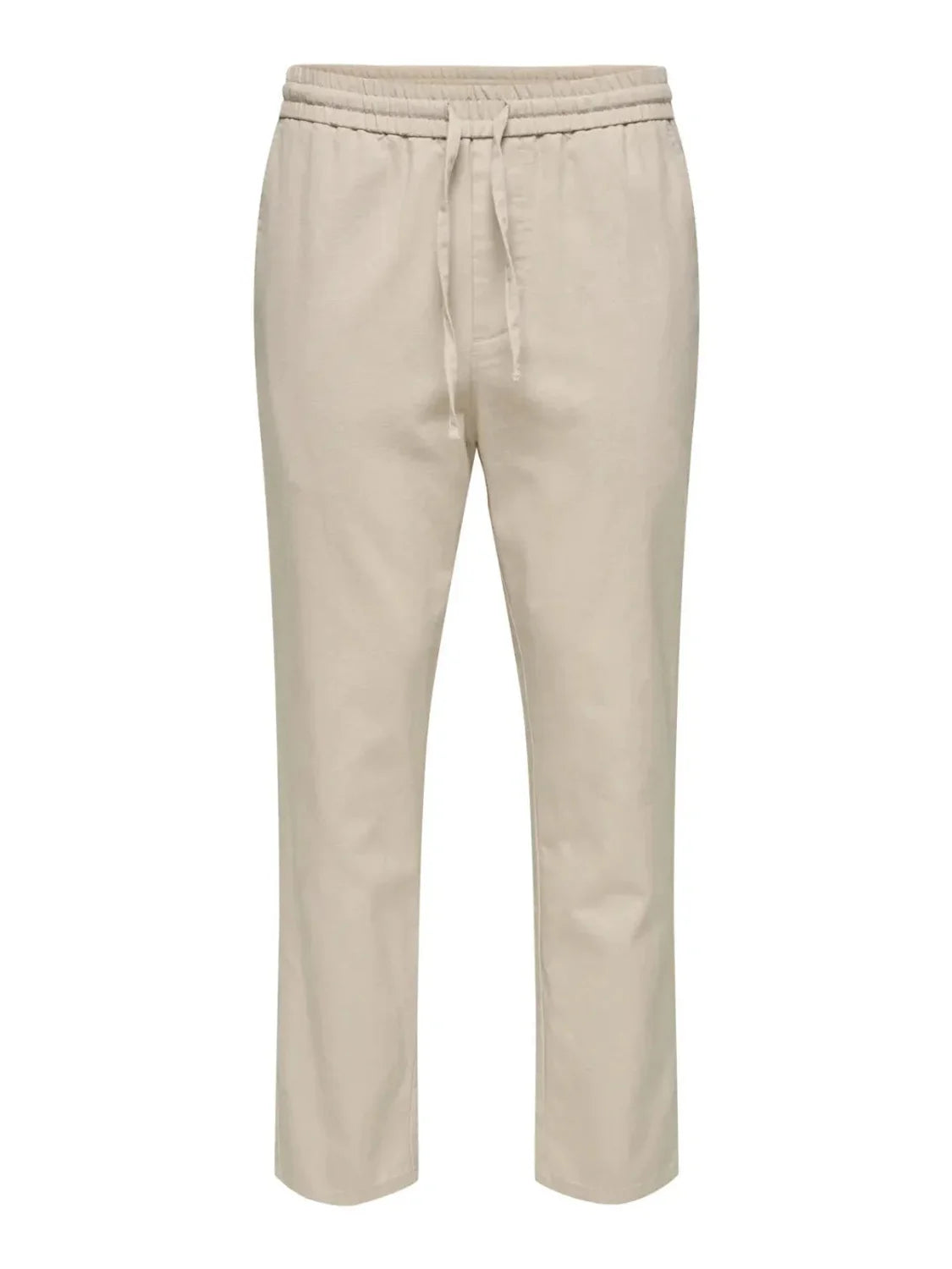 Pantalón ONLY&SONS Linus Crop 0007 Beige | Bicos de Fío