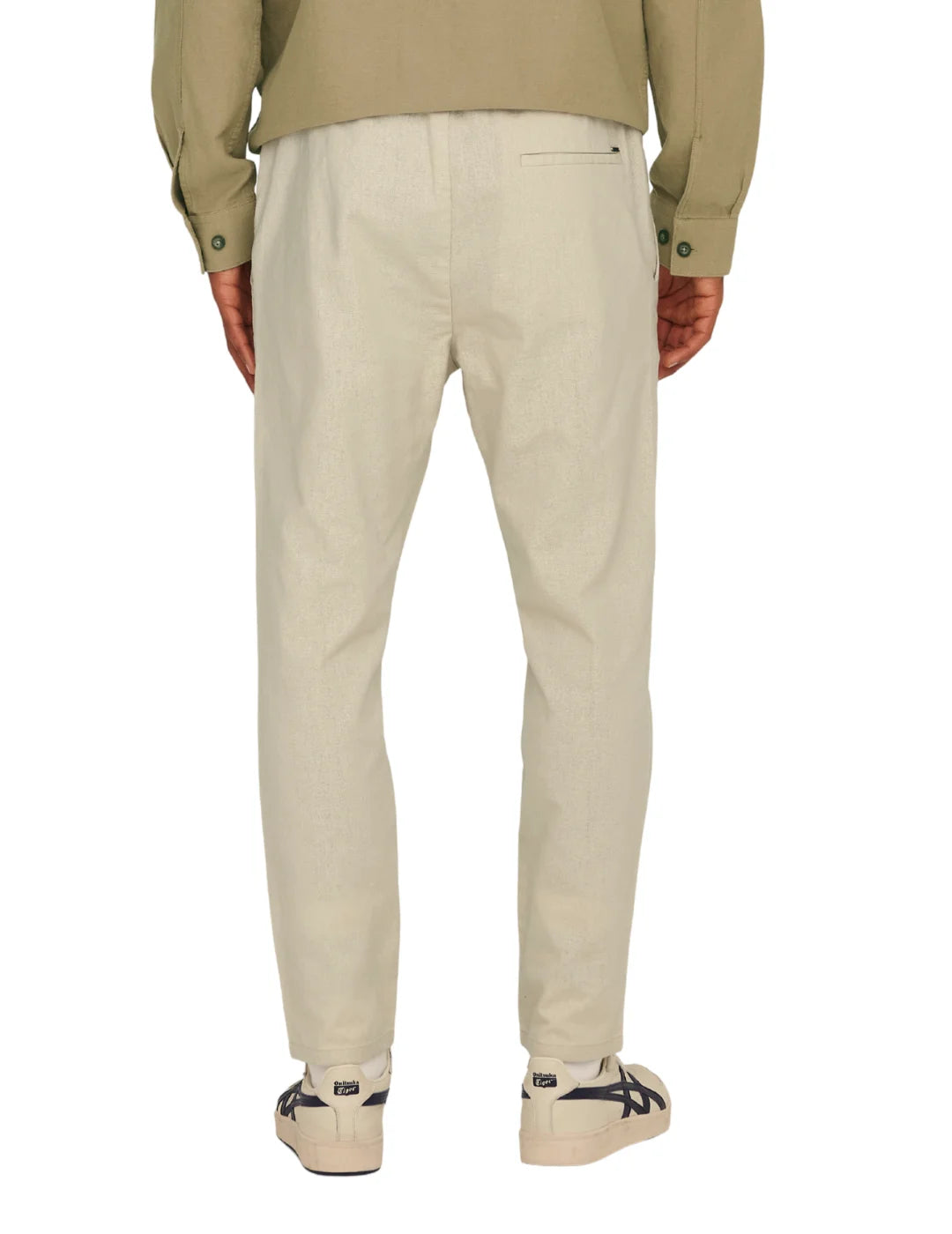 Pantalón ONLY&SONS Linus Crop 0007 Beige | Bicos de Fío