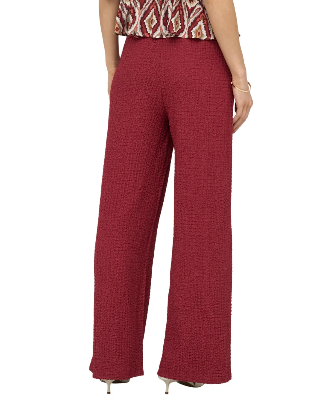 Pantalón ONLY Erikka Rojo | Bicos de Fío