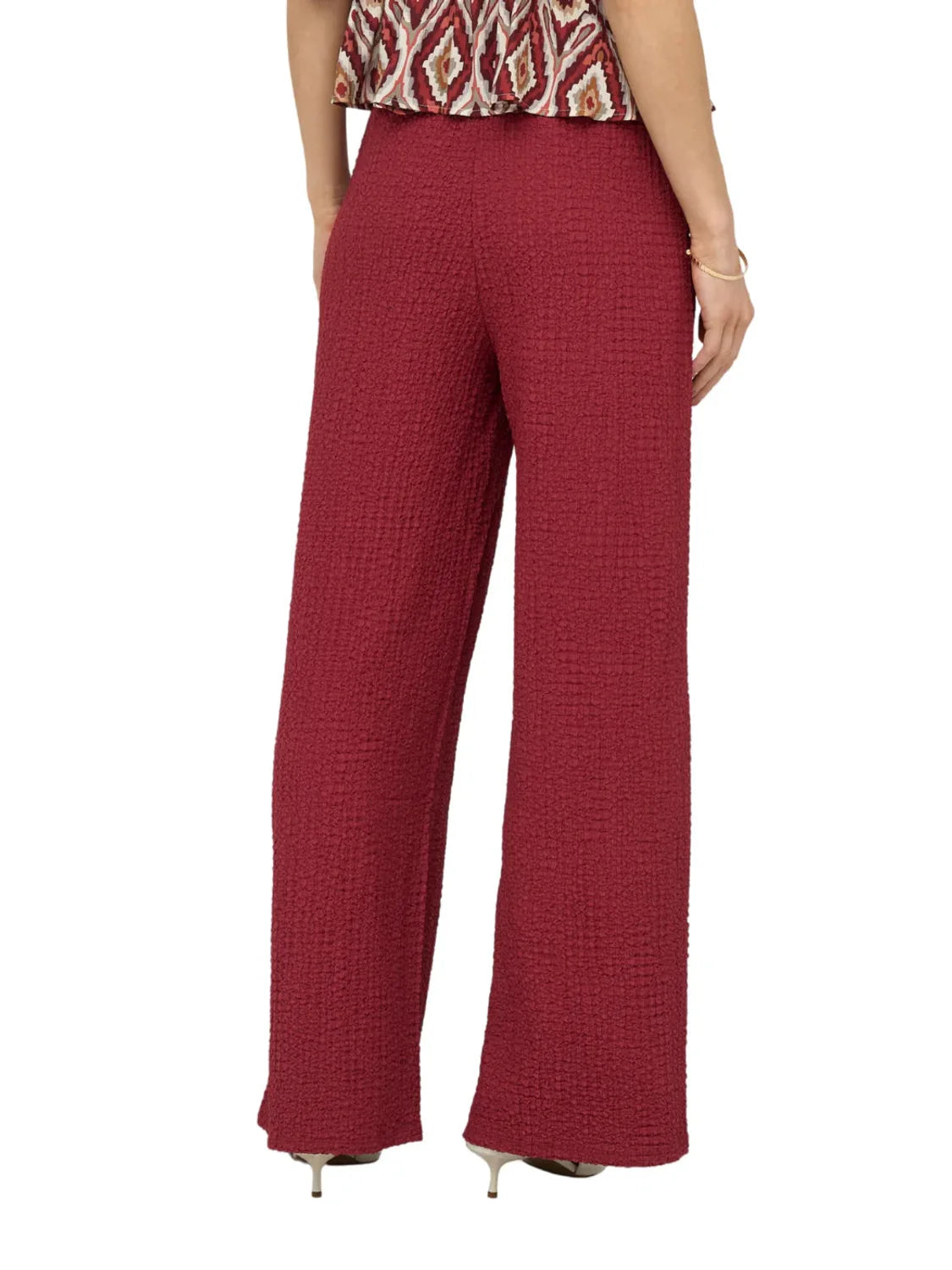 Pantalón ONLY Erikka Rojo | Bicos de Fío